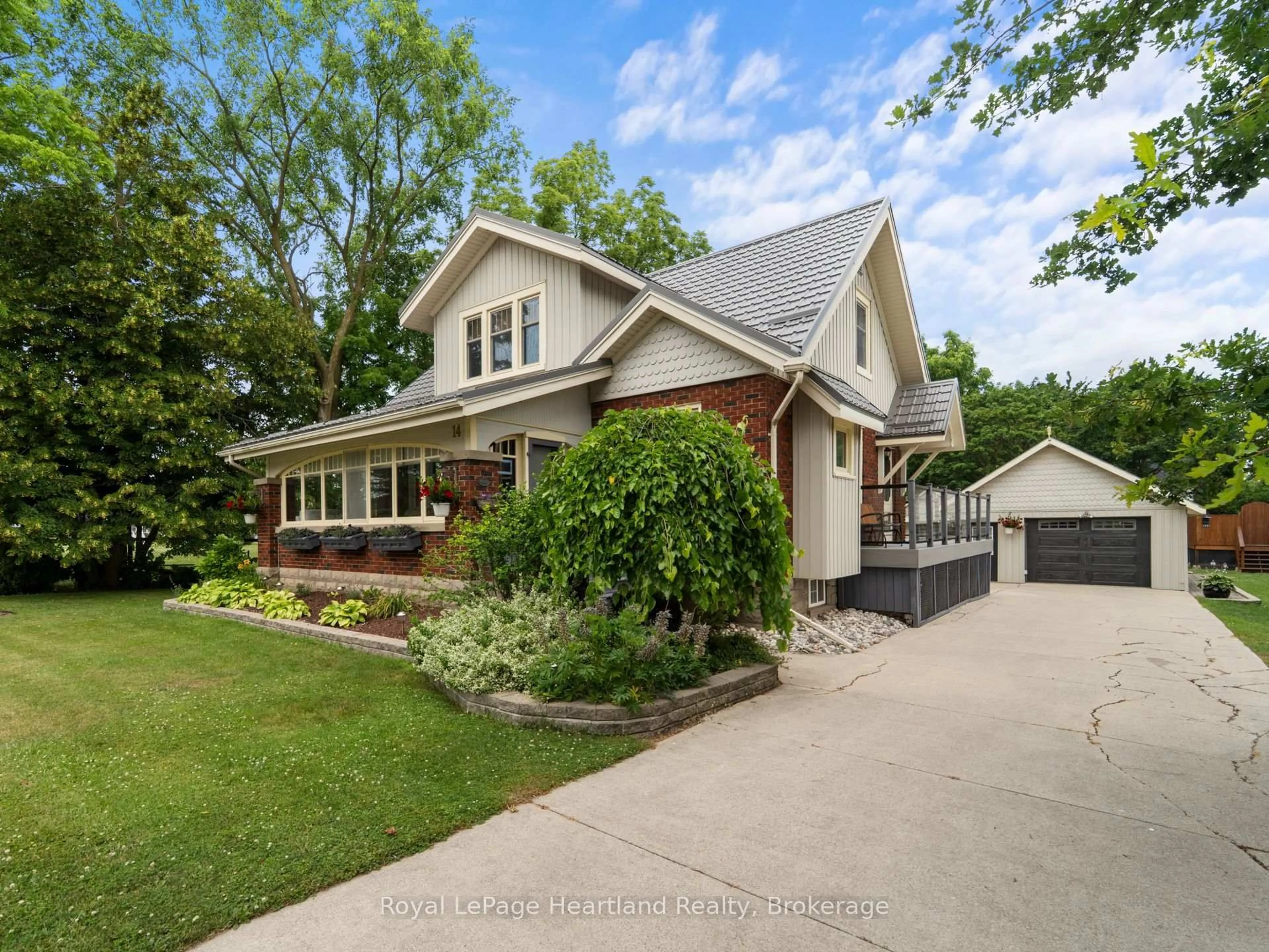 Home with brick exterior material, street for 14 Centre St, Bluewater Ontario N0M 2T0