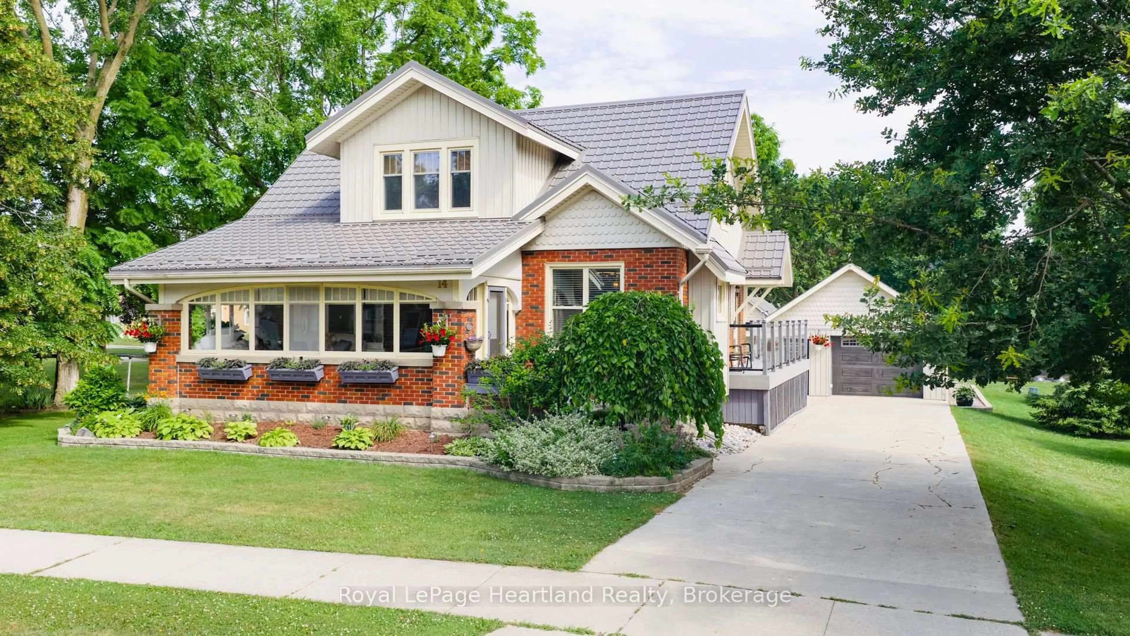 Home with brick exterior material, street for 14 Centre St, Bluewater Ontario N0M 2T0