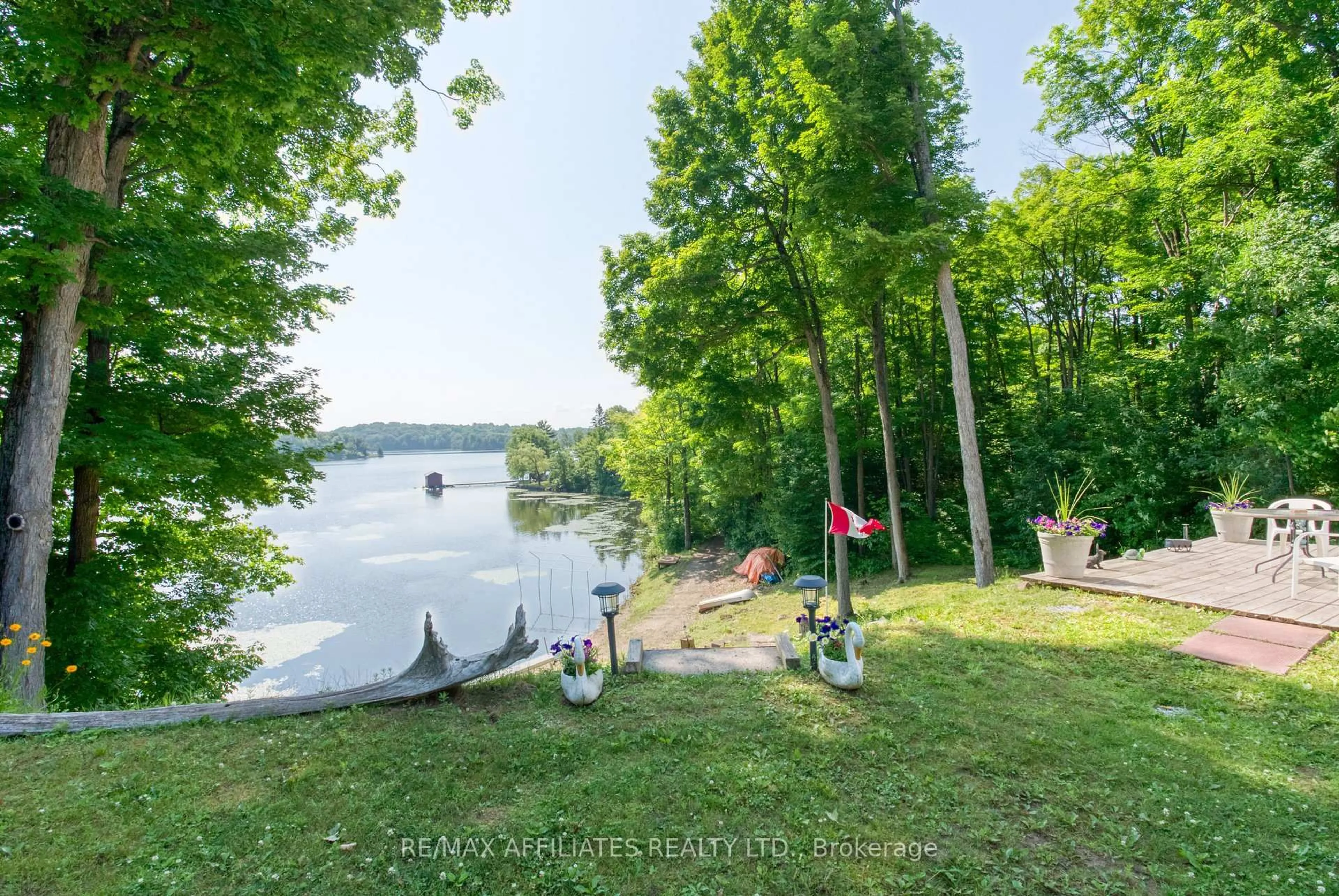 A pic from outside/outdoor area/front of a property/back of a property/a pic from drone, water/lake/river/ocean view for 163A Brash Lane, Maberly Ontario K0H 2B0