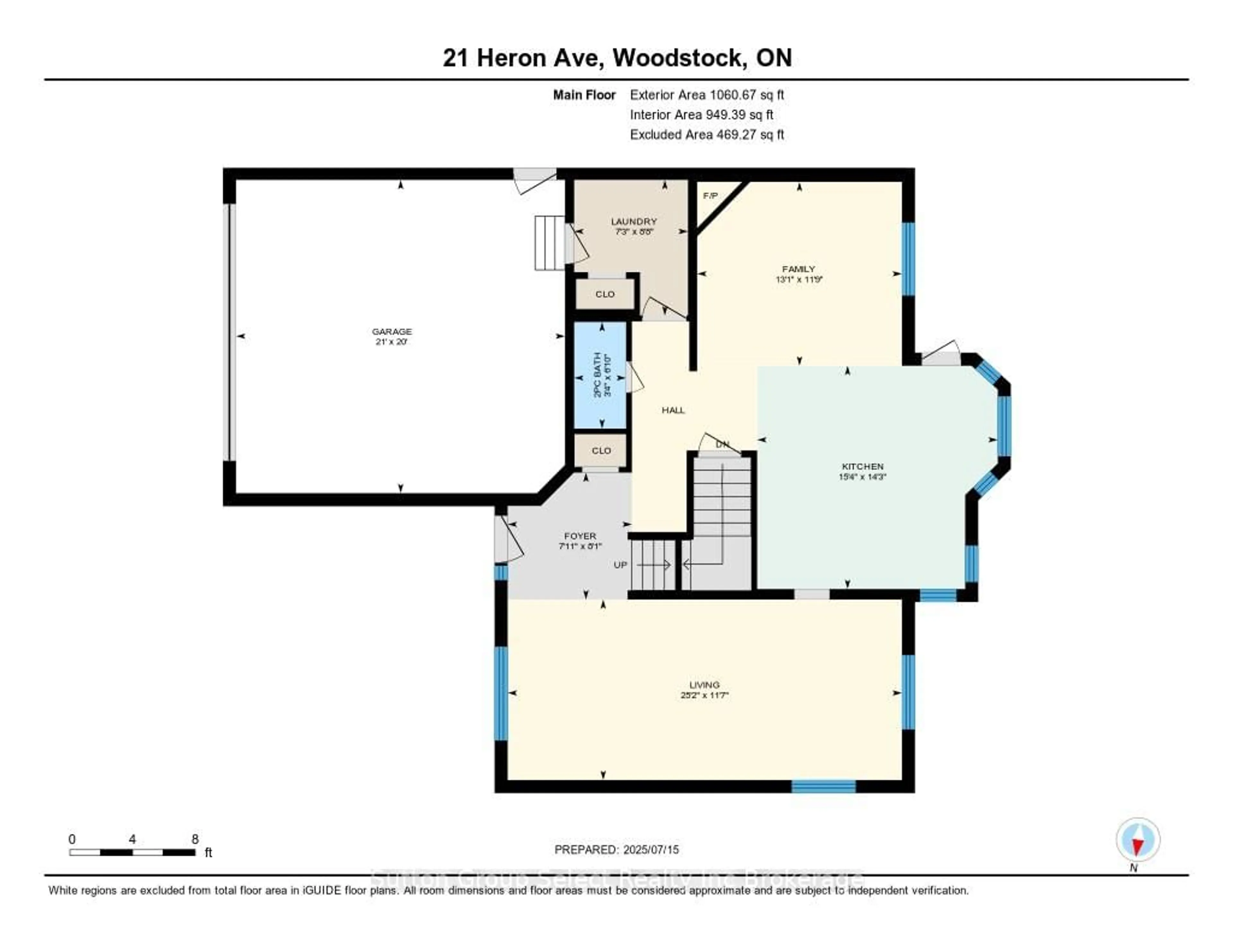 Floor plan for 21 Heron Ave, Woodstock Ontario N4T 1T1