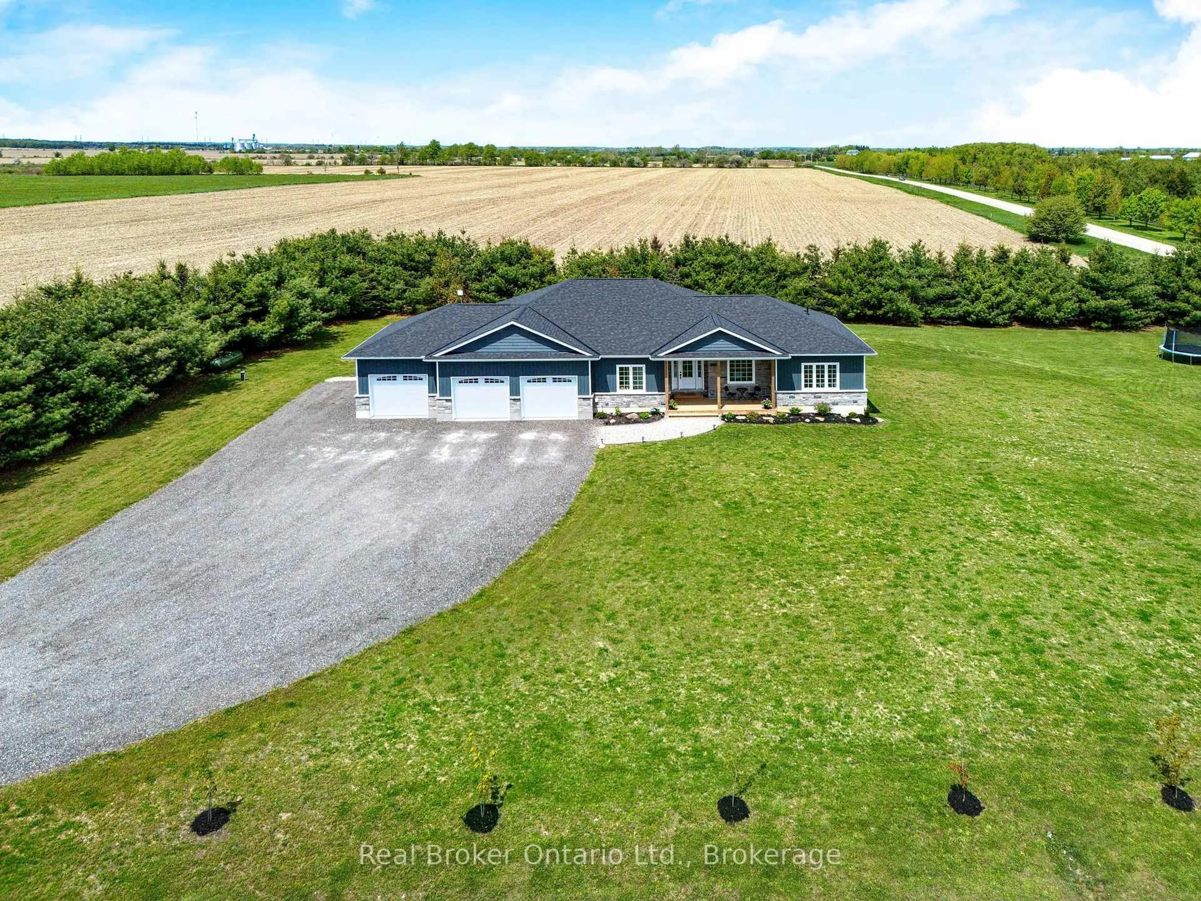 A pic from outside/outdoor area/front of a property/back of a property/a pic from drone, unknown for 142401 15 Sdrd, East Garafraxa Ontario L9W 7K9