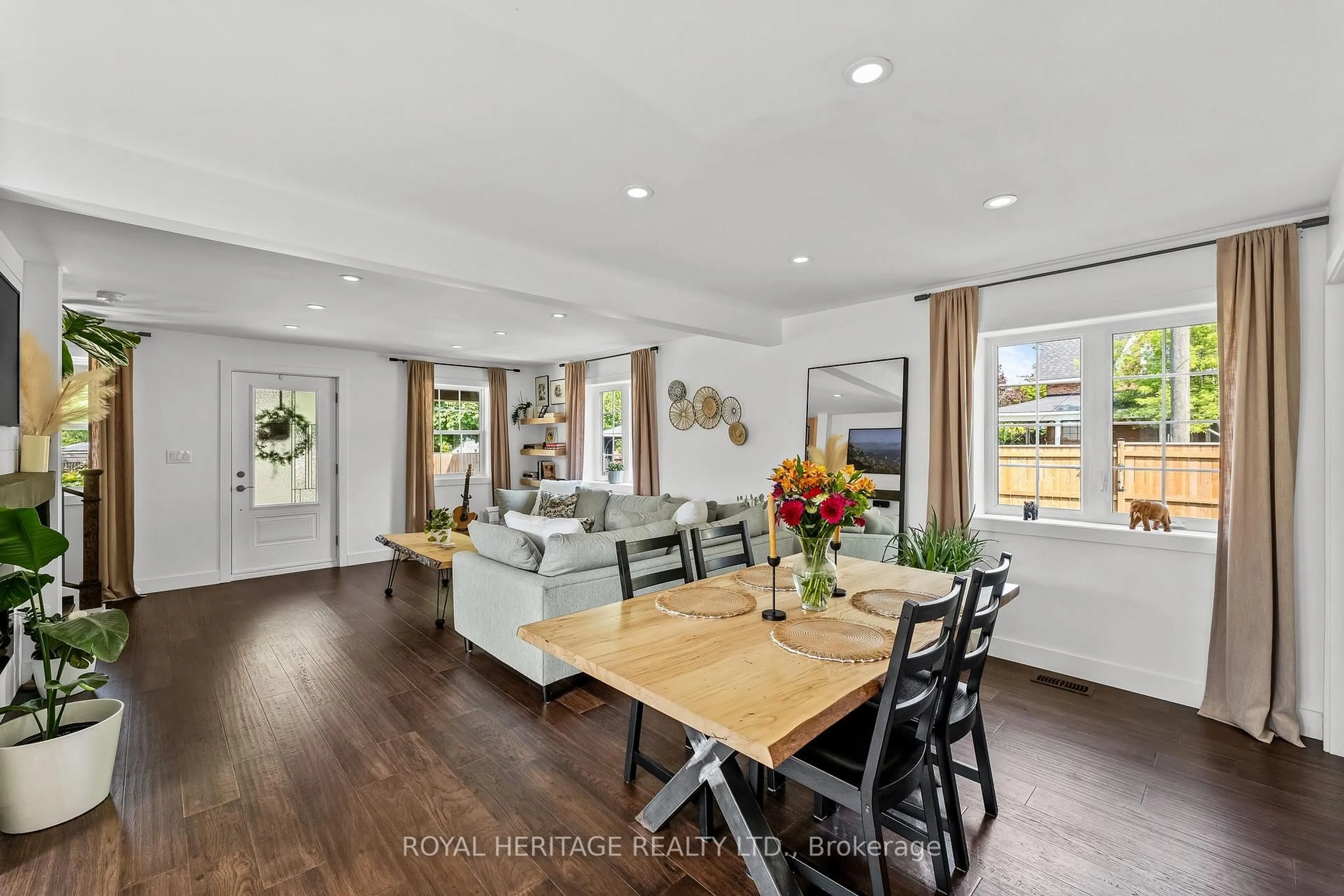 Open concept kitchen, wood/laminate floor for 73 Prince Edward St, Brighton Ontario K0K 1H0