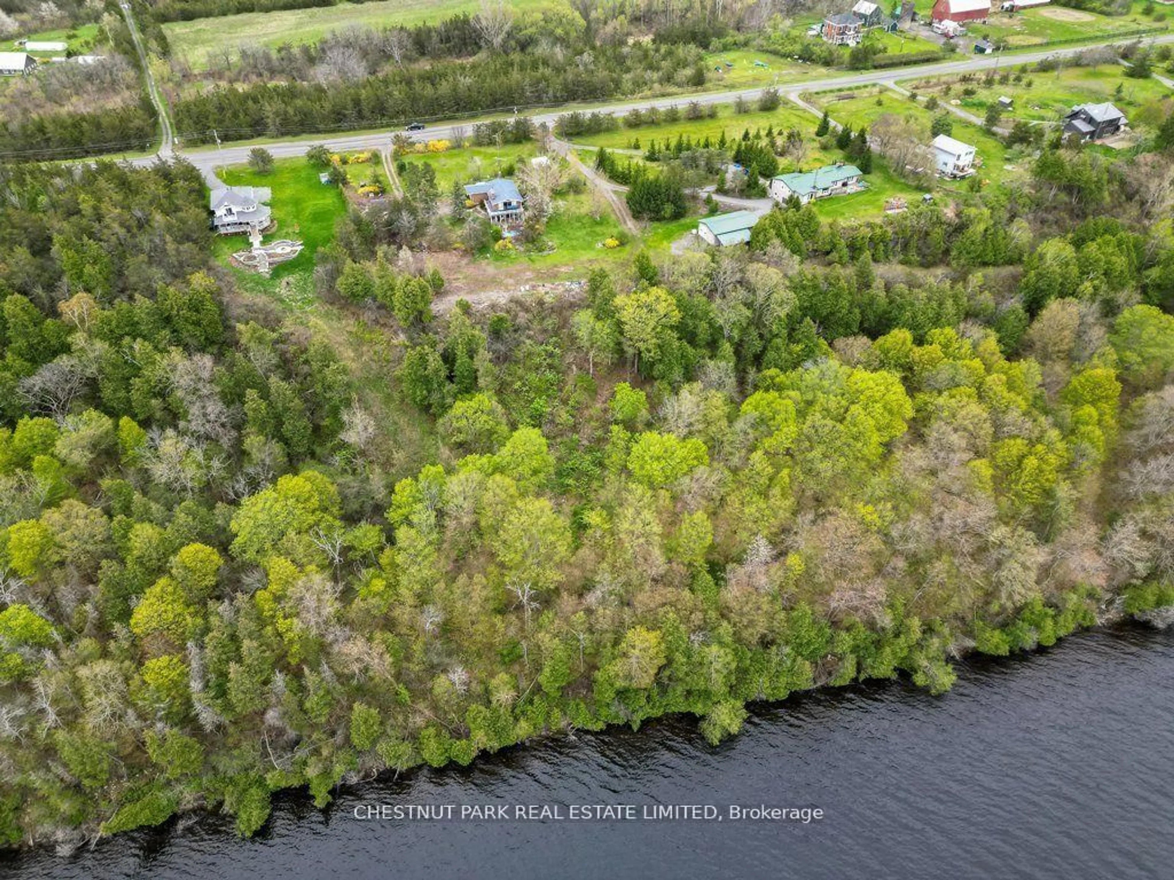 A pic from outside/outdoor area/front of a property/back of a property/a pic from drone, water/lake/river/ocean view for 2035 County Rd 7, Prince Edward County Ontario K0K 2T0