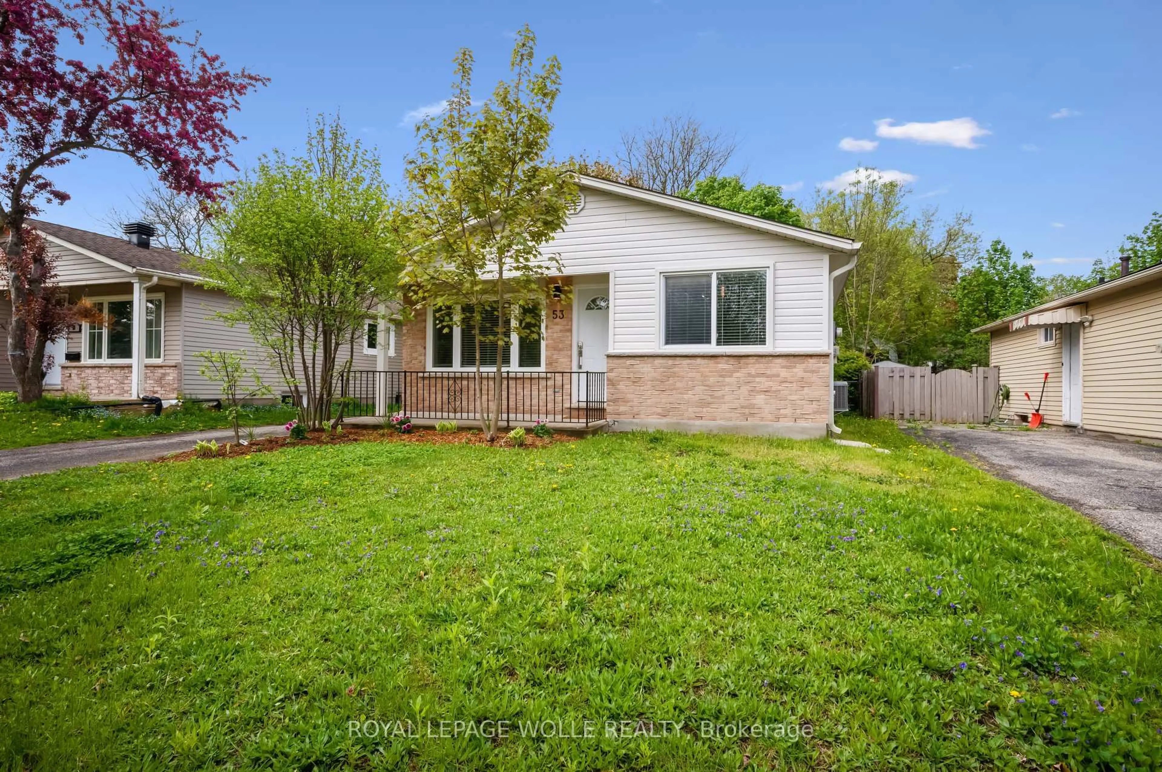 Home with vinyl exterior material, street for 53 Karen Walk, Waterloo Ontario N2L 5X1