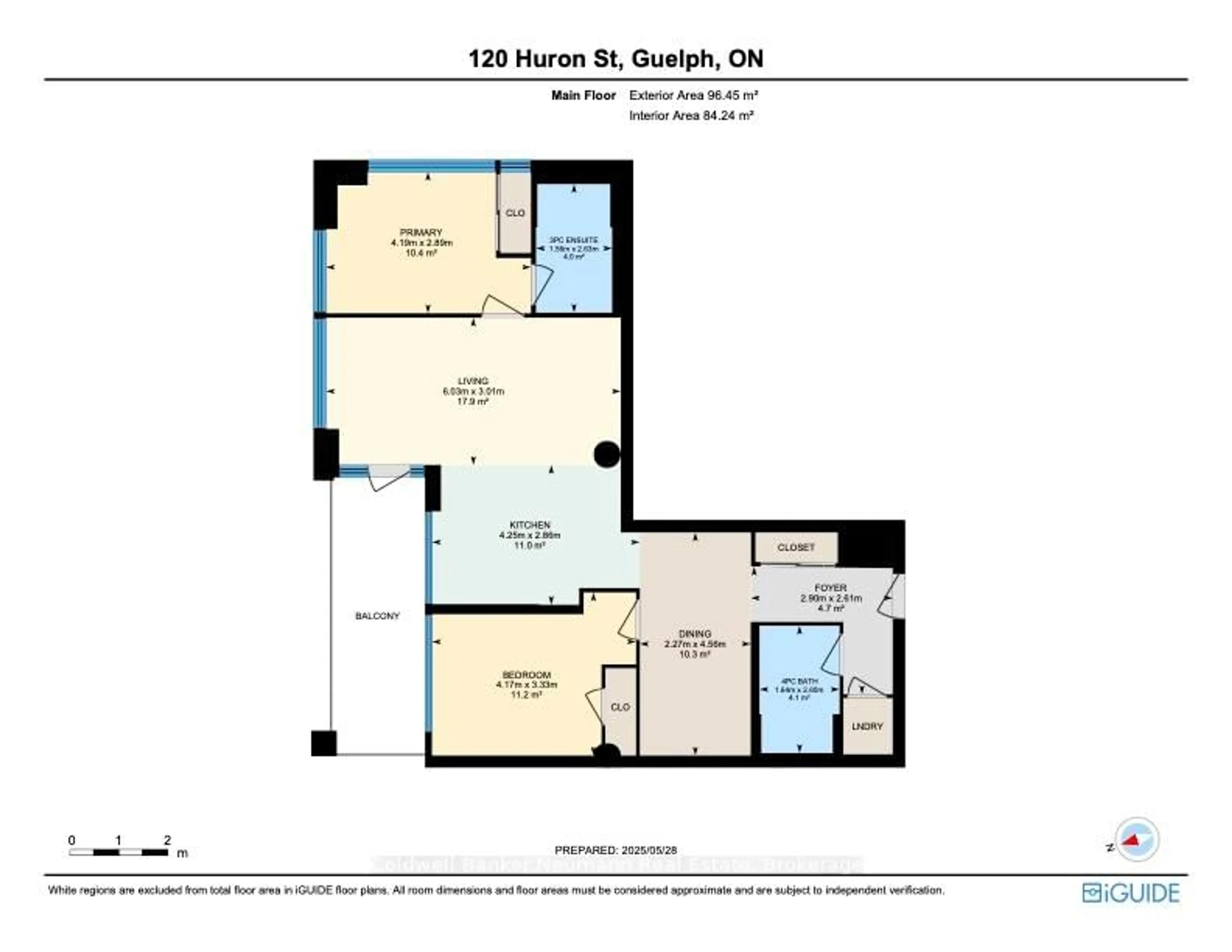 Floor plan for 120 Huron St #218, Guelph Ontario N1E 0T8
