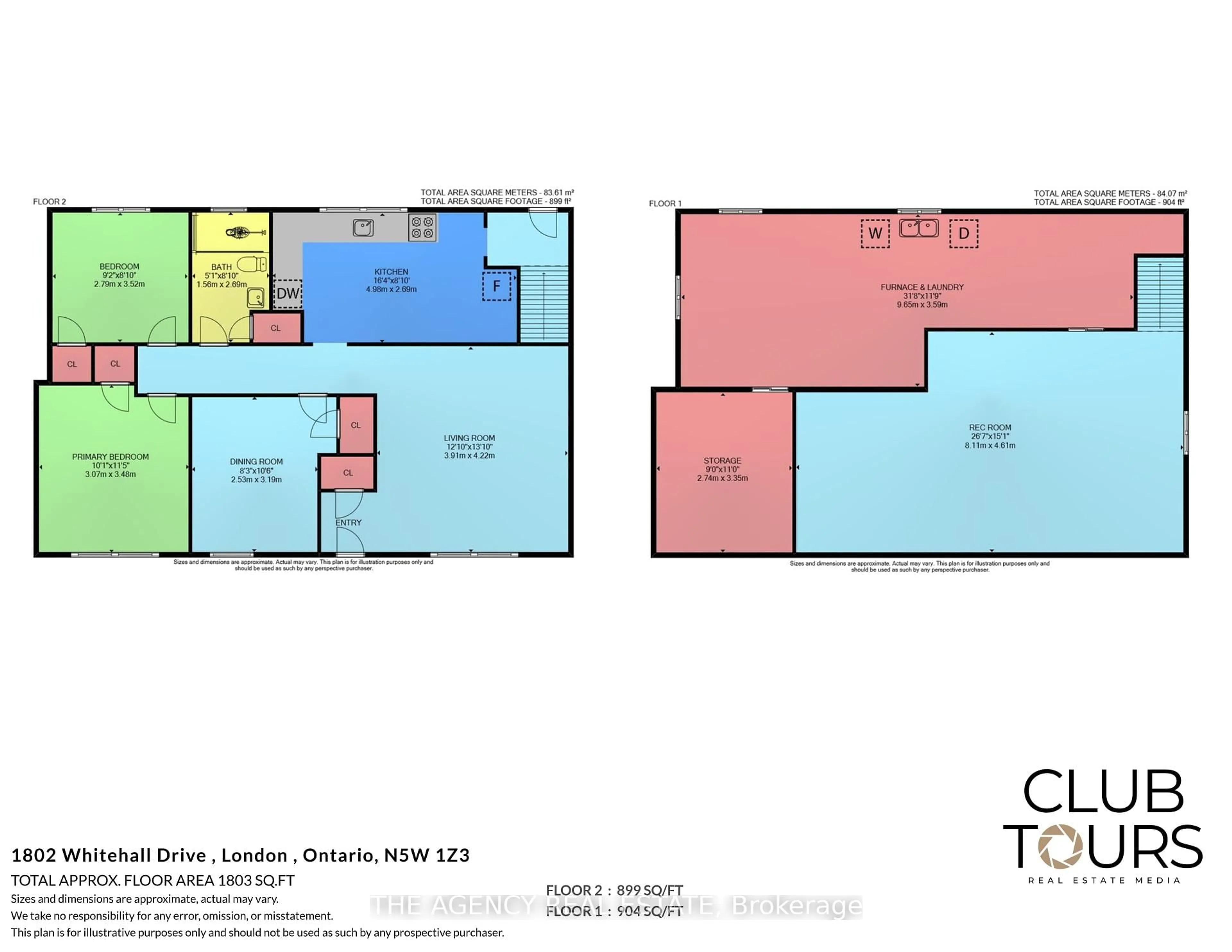 Floor plan for 1802 Whitehall Dr, London East Ontario N5W 1Z3