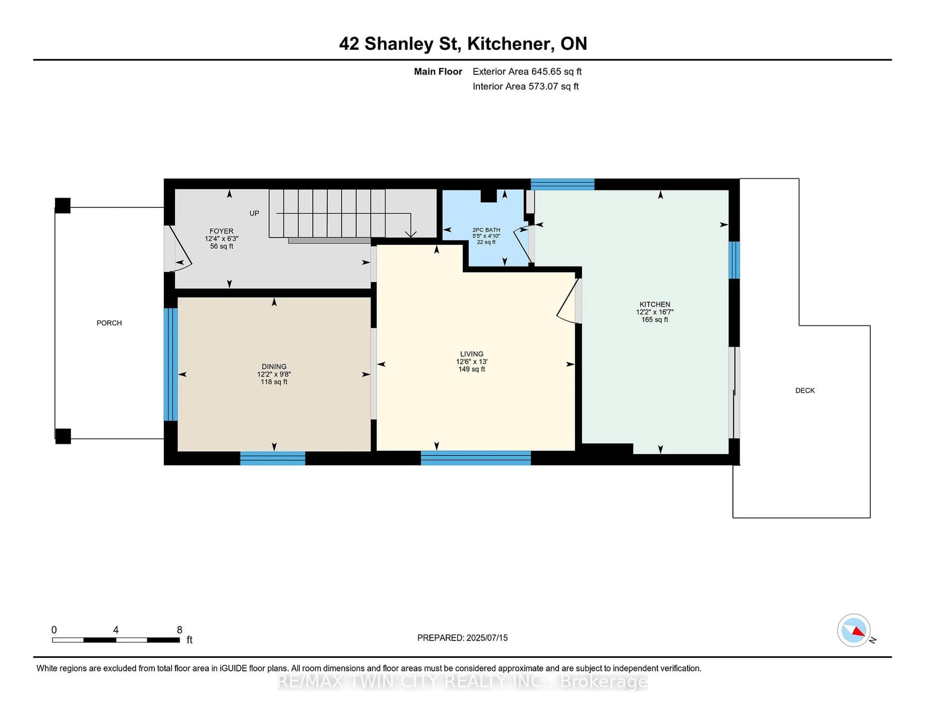 Floor plan for 42 Shanley St, Waterloo Ontario N2H 4N9