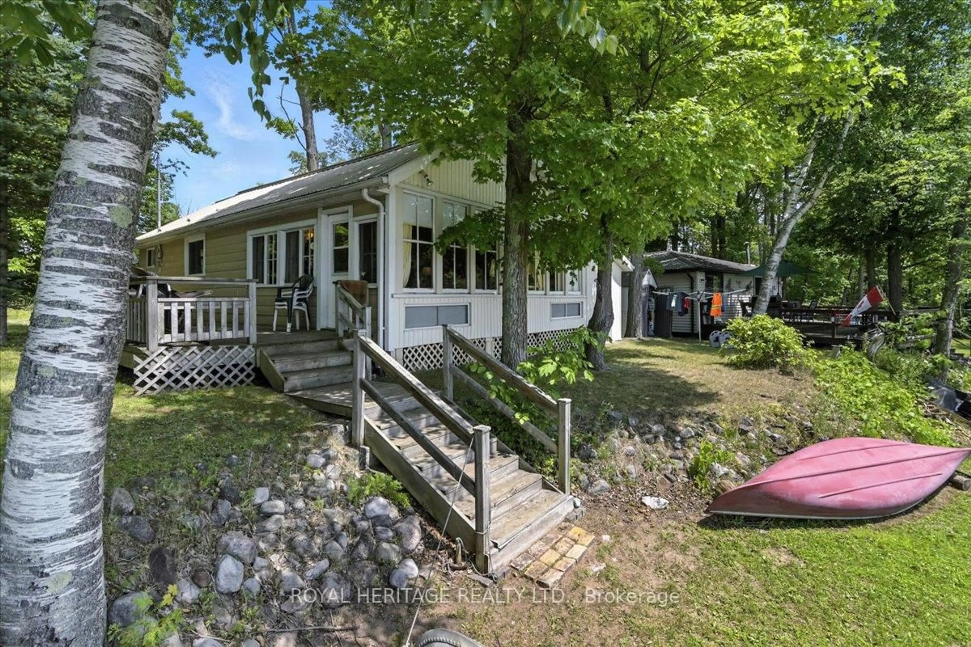 Patio, water/lake/river/ocean view for 58 Fire Route 30, Havelock-Belmont-Methuen Ontario K0L 1Z0