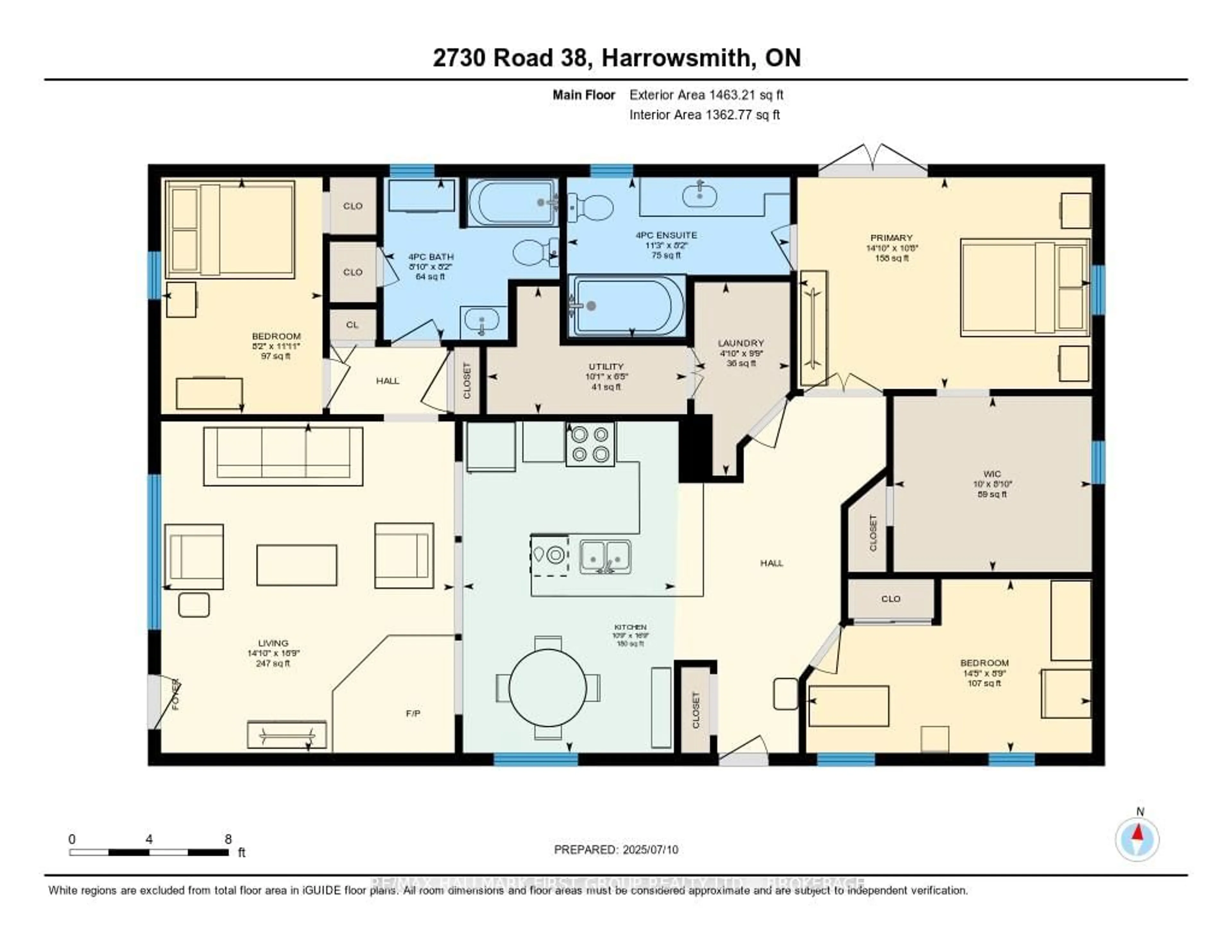 Floor plan for 2730 Highway 38 Highway, Mcdonalds Corners Ontario K0H 1M0