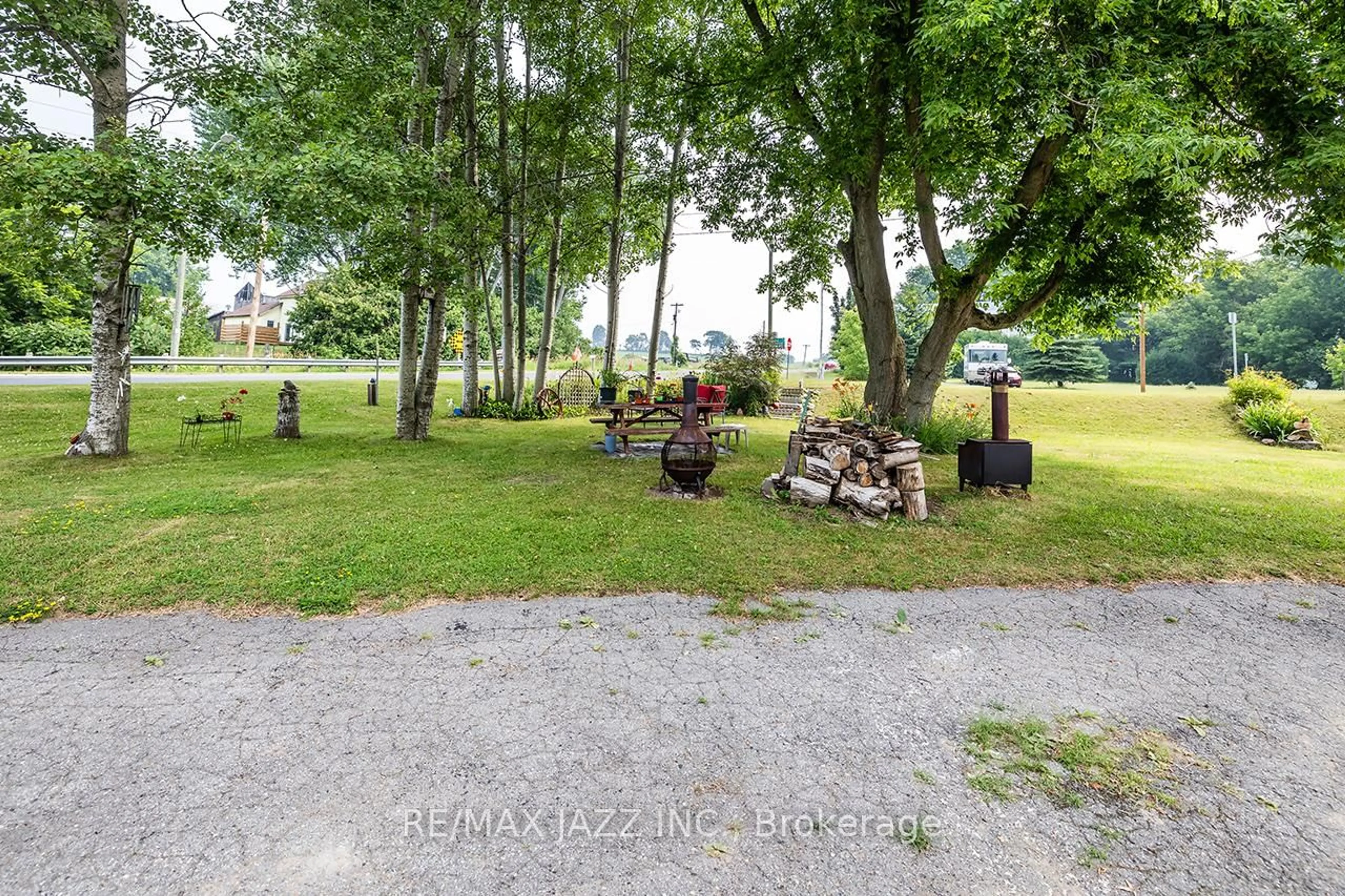 Patio, forest/trees view for 7986 County Rd 65 A&B, Port Hope Ontario L0A 1B0