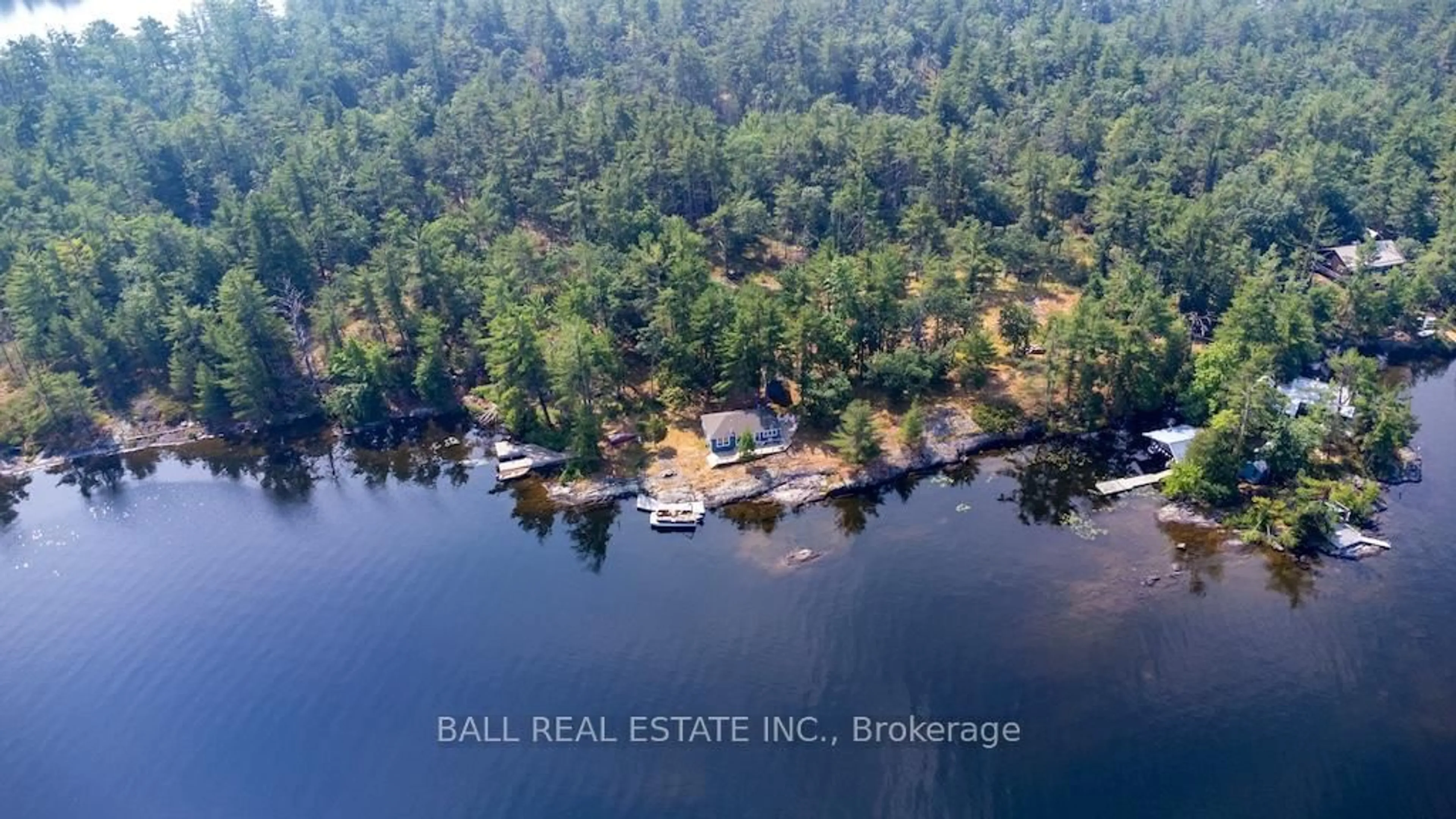 A pic from outside/outdoor area/front of a property/back of a property/a pic from drone, water/lake/river/ocean view for 4446 Is 107 Stoney Lake, North Kawartha Ontario K0L 2H0