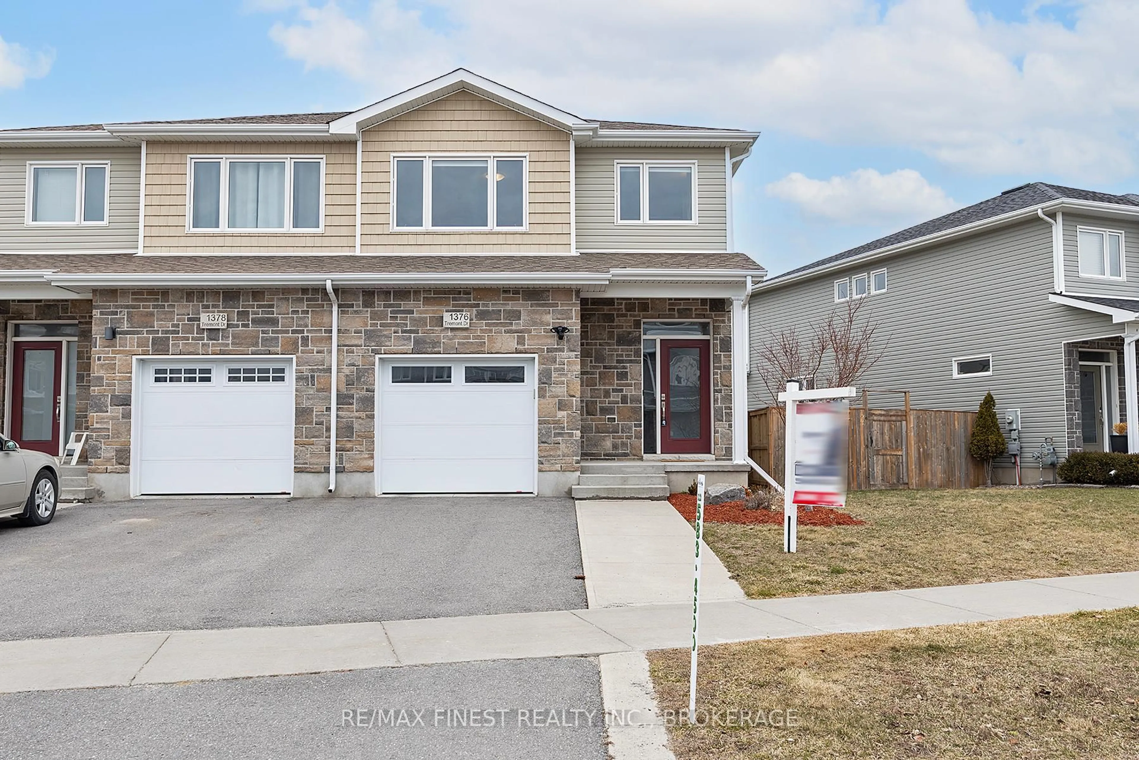Home with vinyl exterior material, street for 1376 Tremont Dr, Kingston Ontario K7P 0M6