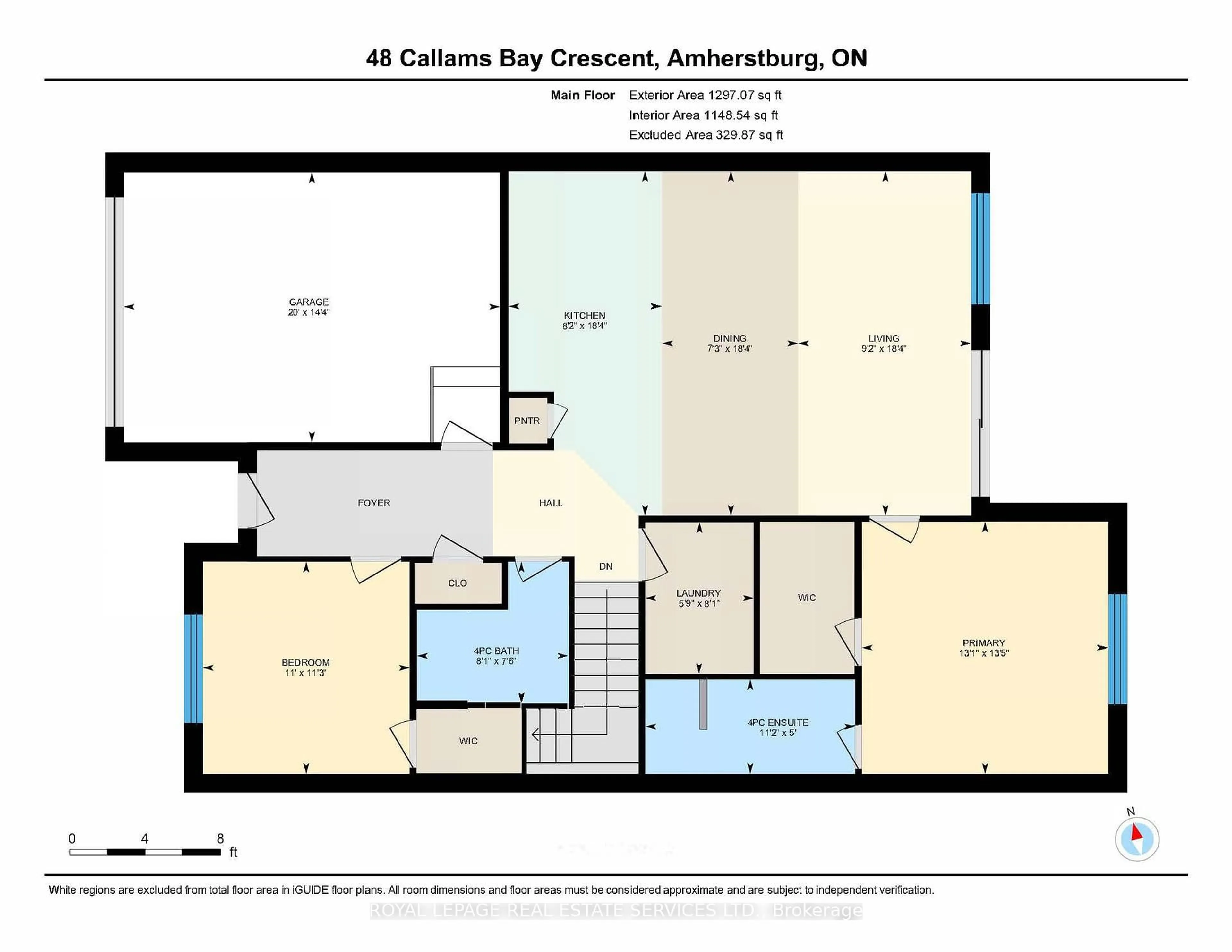 Floor plan for 48 Callams Bay Cres, Amherstburg Ontario N9V 4C5