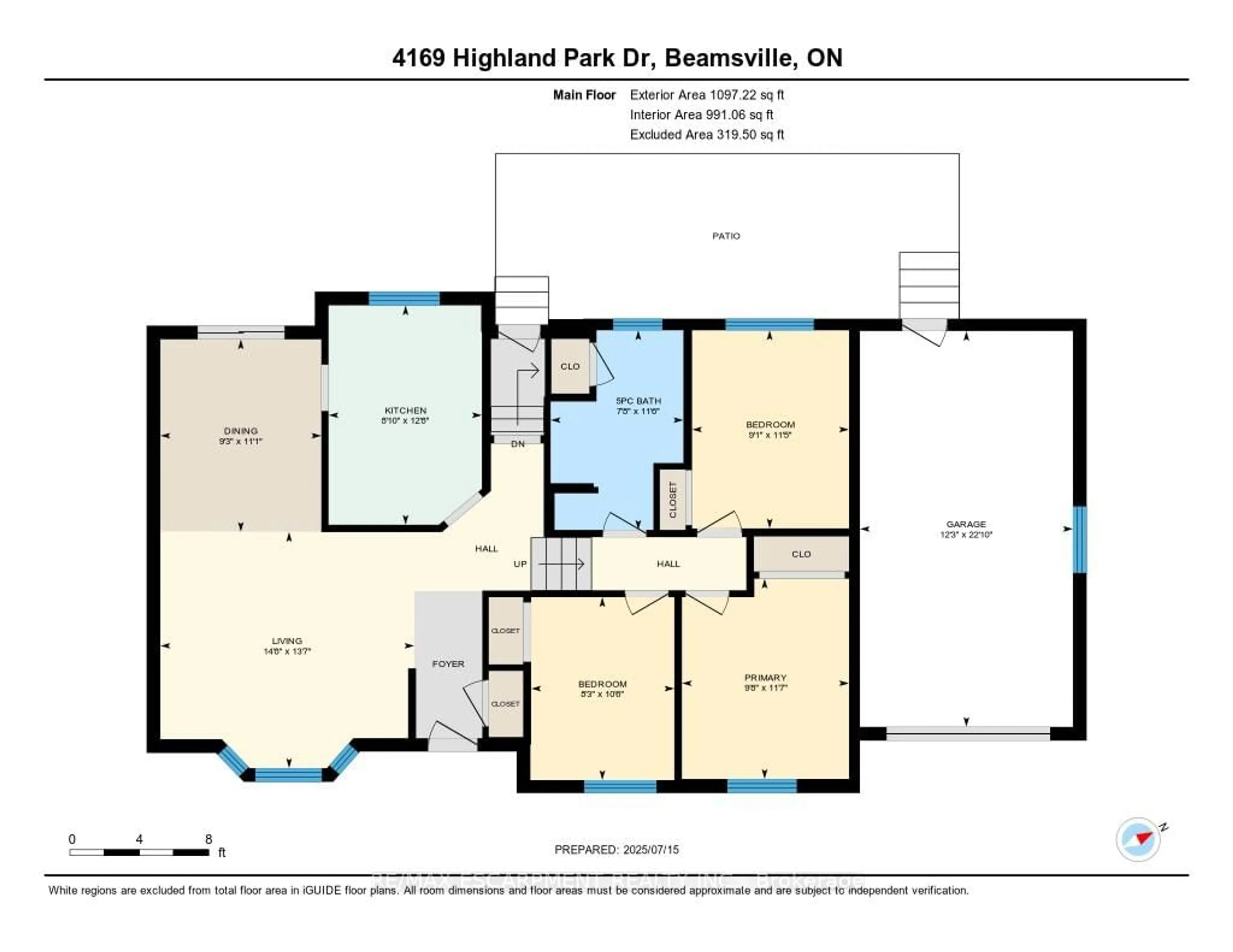 Floor plan for 4169 Highland Park Dr, Lincoln Ontario L3J 0K4