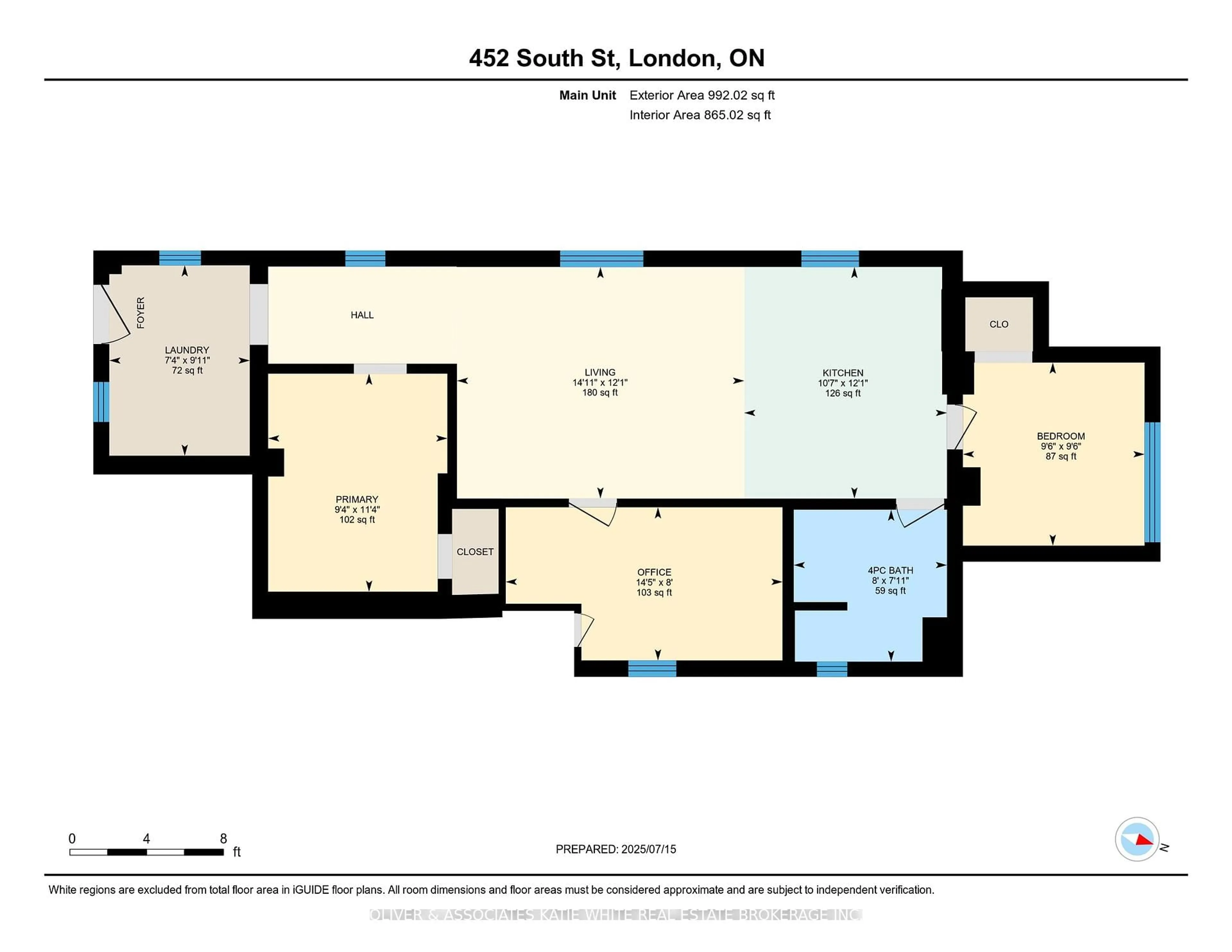 Floor plan for 452 South St, London East Ontario N6B 1C2