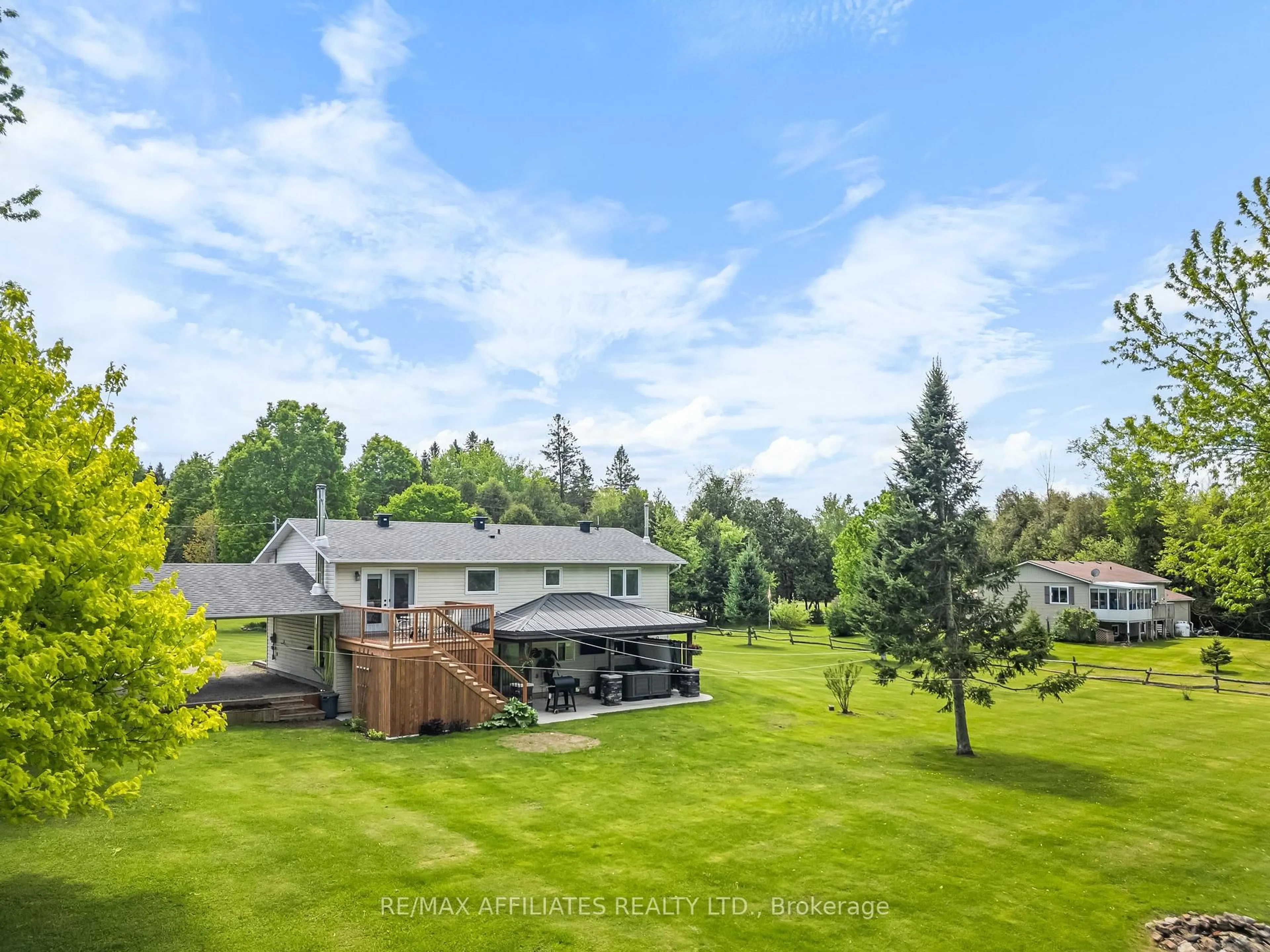 A pic from outside/outdoor area/front of a property/back of a property/a pic from drone, water/lake/river/ocean view for 1478 Drummond 6b Concession, Perth Ontario K7H 3C8