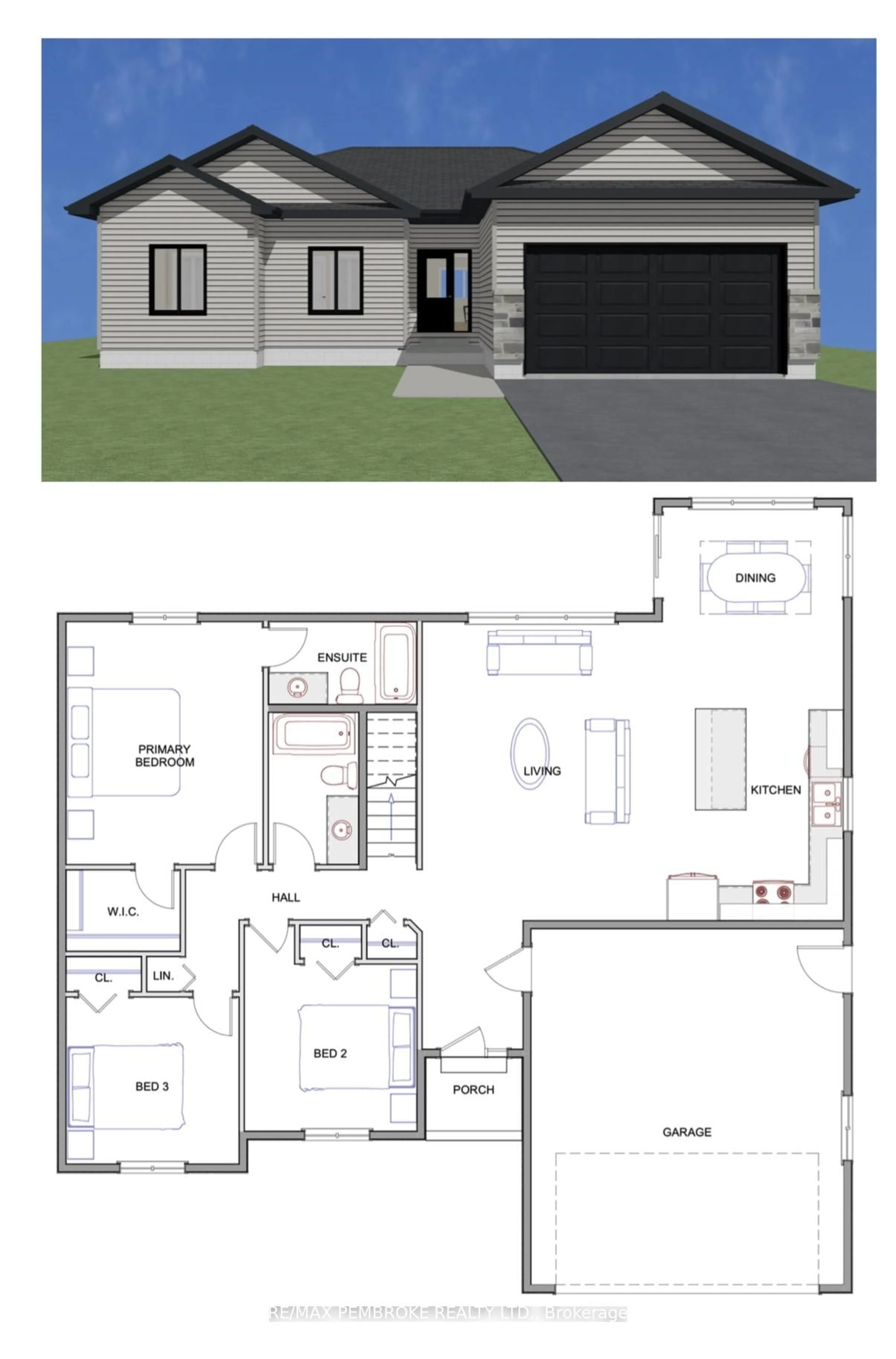 Floor plan for 22 DURANT St, Petawawa Ontario K8H 0H3