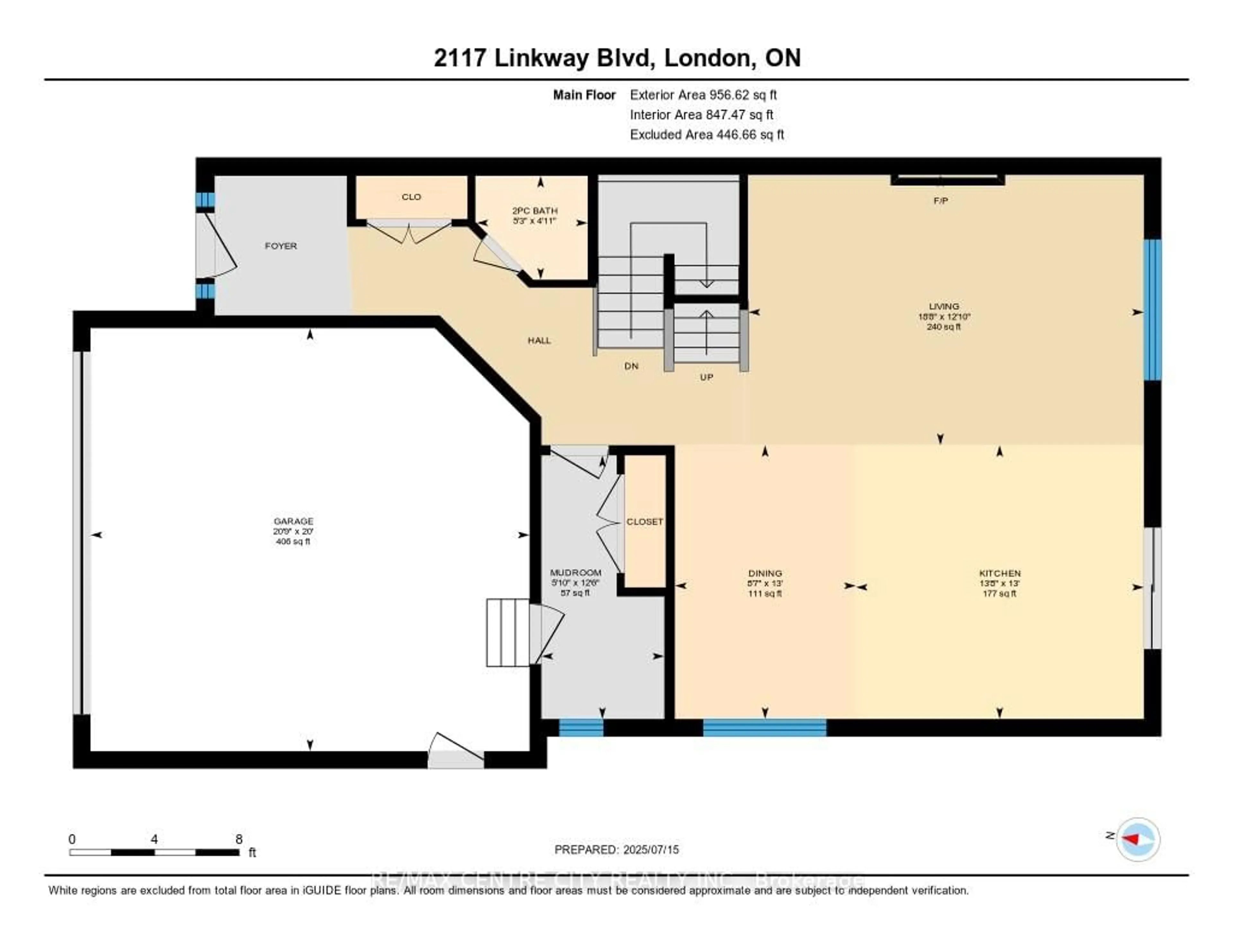 Floor plan for 2117 Linkway Blvd, London South Ontario N6K 0K8