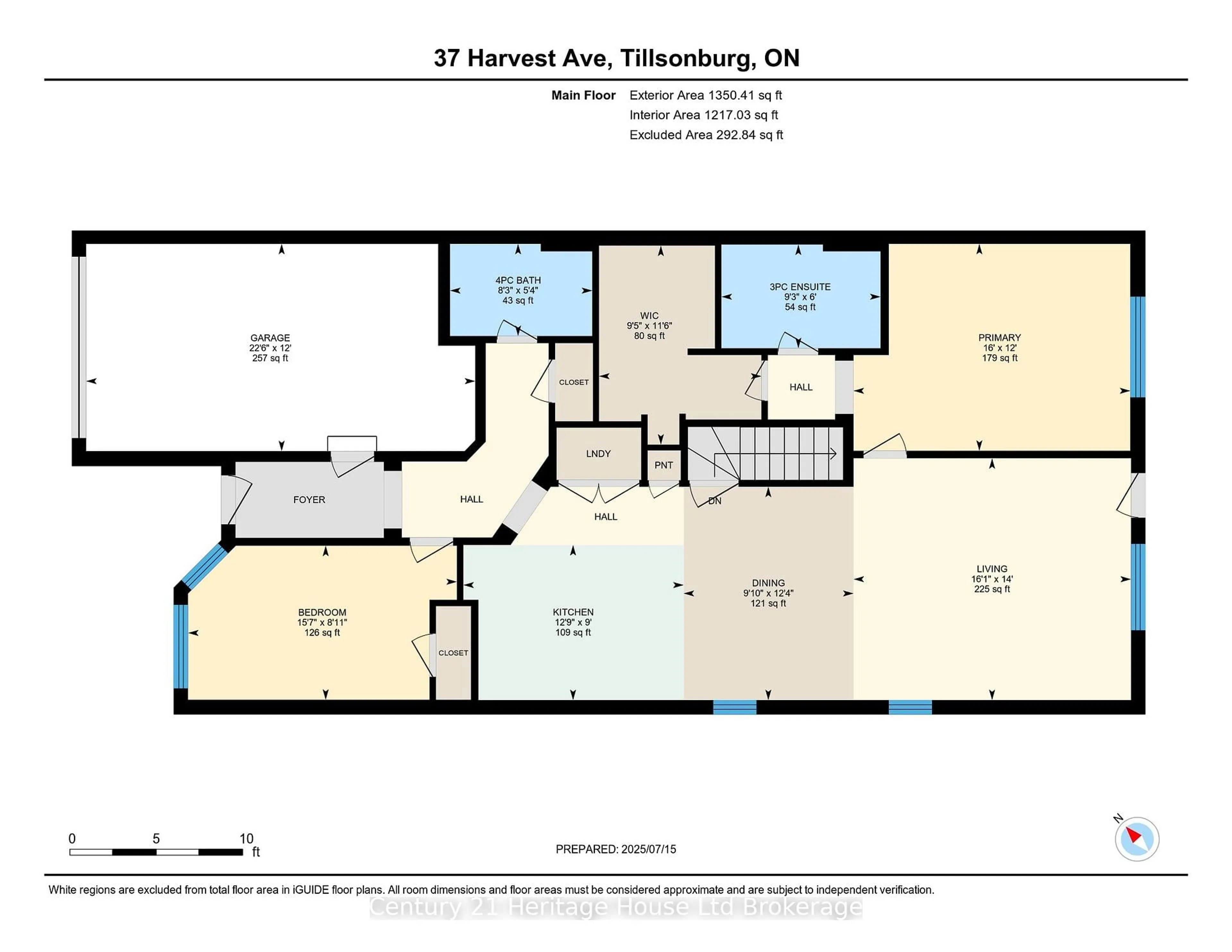 Floor plan for 37 Harvest Ave, Tillsonburg Ontario N4G 0H9