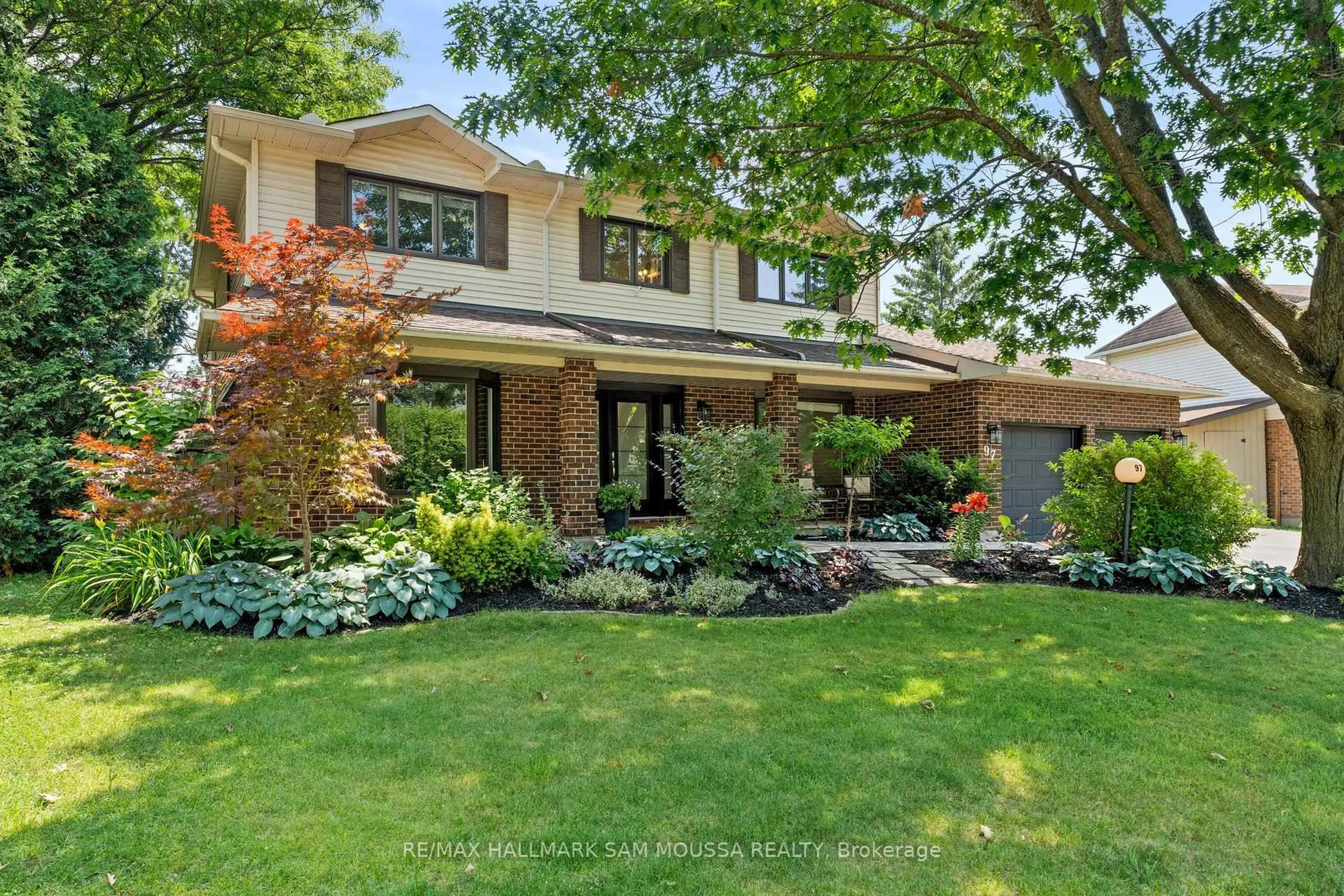 Home with brick exterior material, street for 97 Thare Cres, Ottawa Ontario K2J 2J1