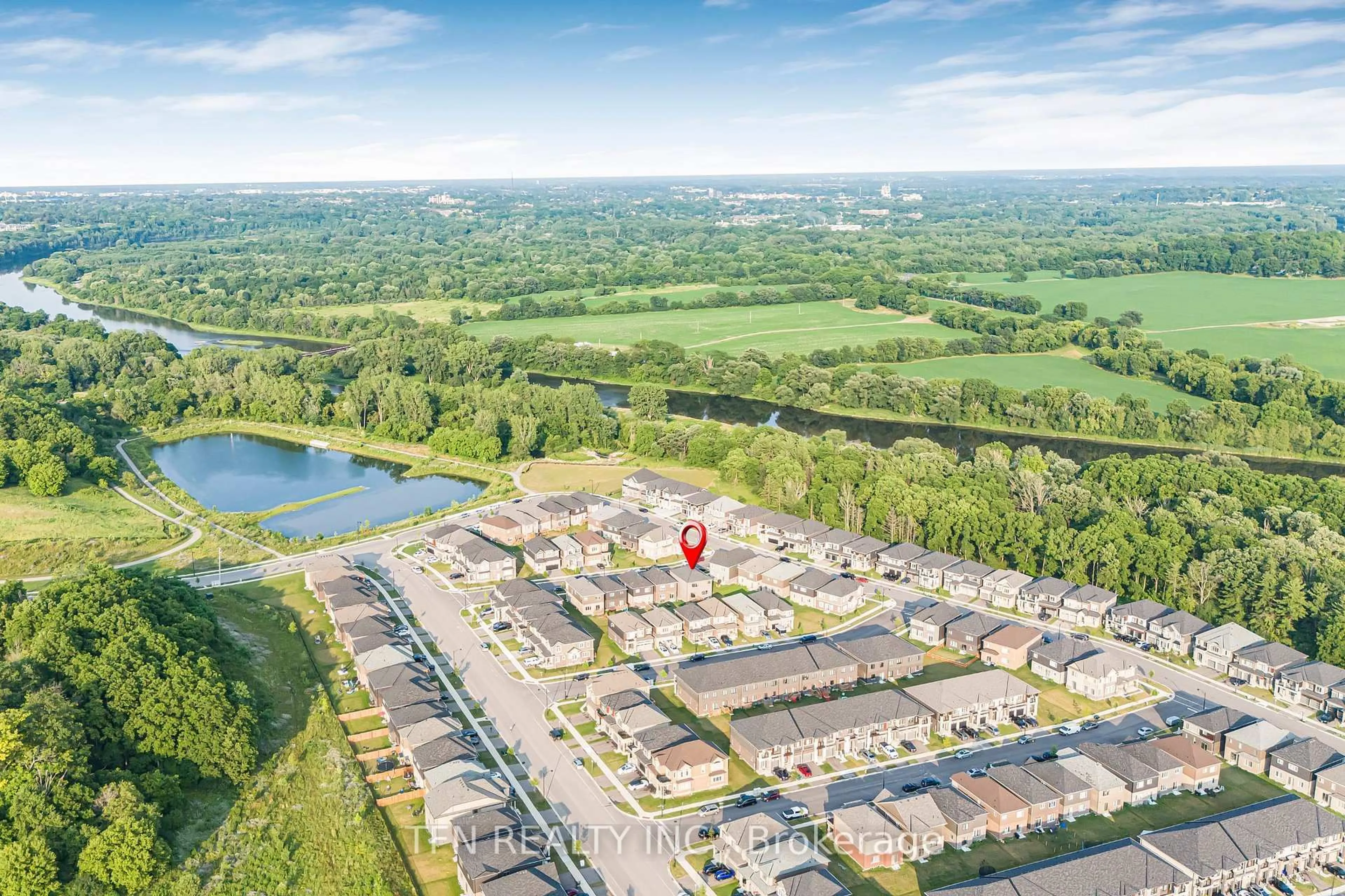 A pic from outside/outdoor area/front of a property/back of a property/a pic from drone, unknown for 9 Tarrison St, Brantford Ontario N3V 0B1
