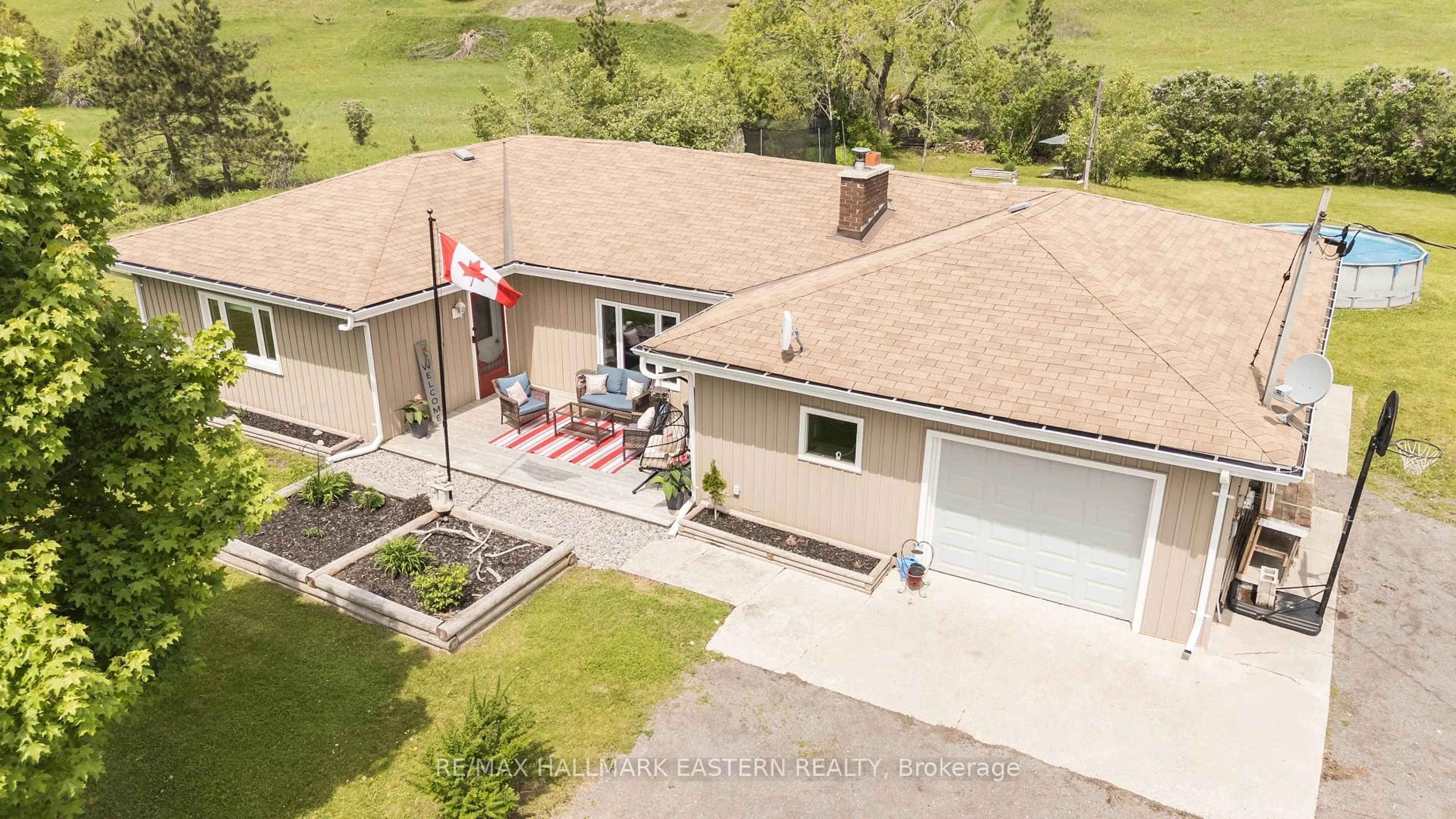 A pic from outside/outdoor area/front of a property/back of a property/a pic from drone, unknown for 4792 Hwy 7, Douro-Dummer Ontario K0L 2V0