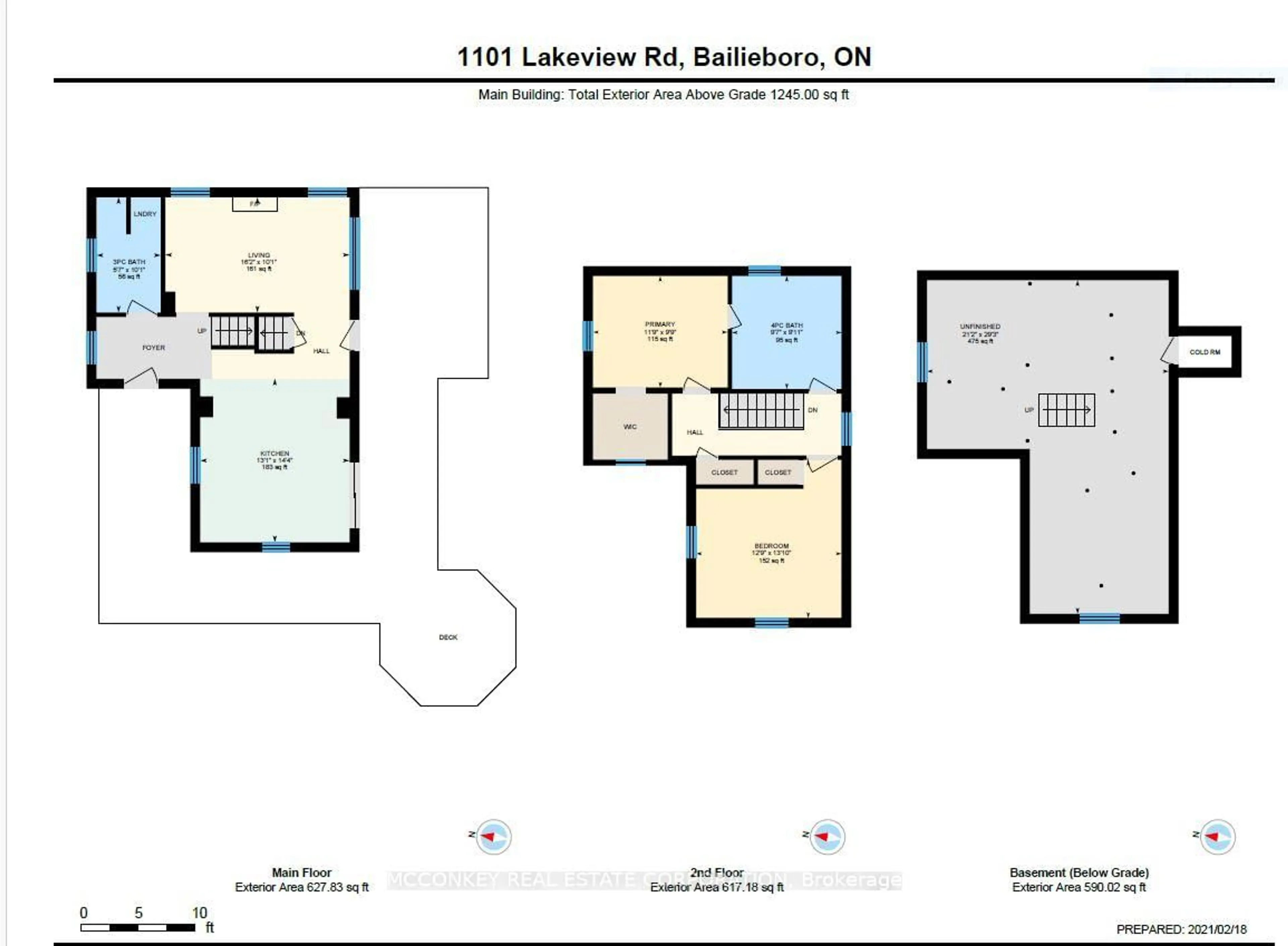 Floor plan for 1101 Lakeview Rd, Otonabee-South Monaghan Ontario K0L 1B0