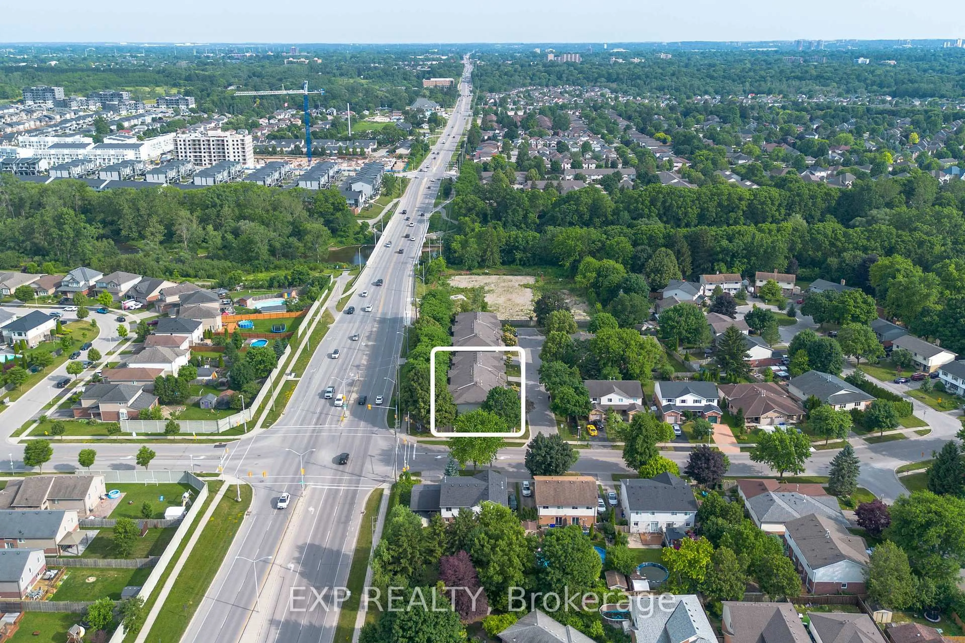 A pic from outside/outdoor area/front of a property/back of a property/a pic from drone, street for 155 Killarney Rd #1, London North Ontario N5X 3X8