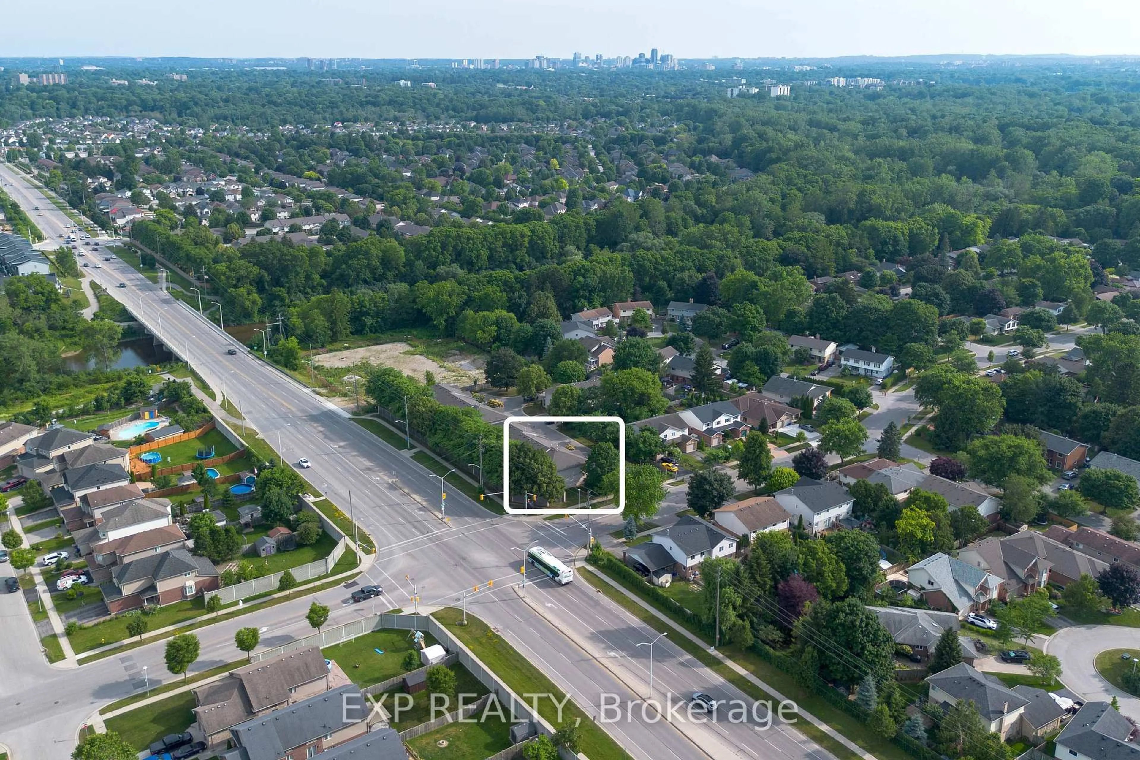 A pic from outside/outdoor area/front of a property/back of a property/a pic from drone, street for 155 Killarney Rd #1, London North Ontario N5X 3X8