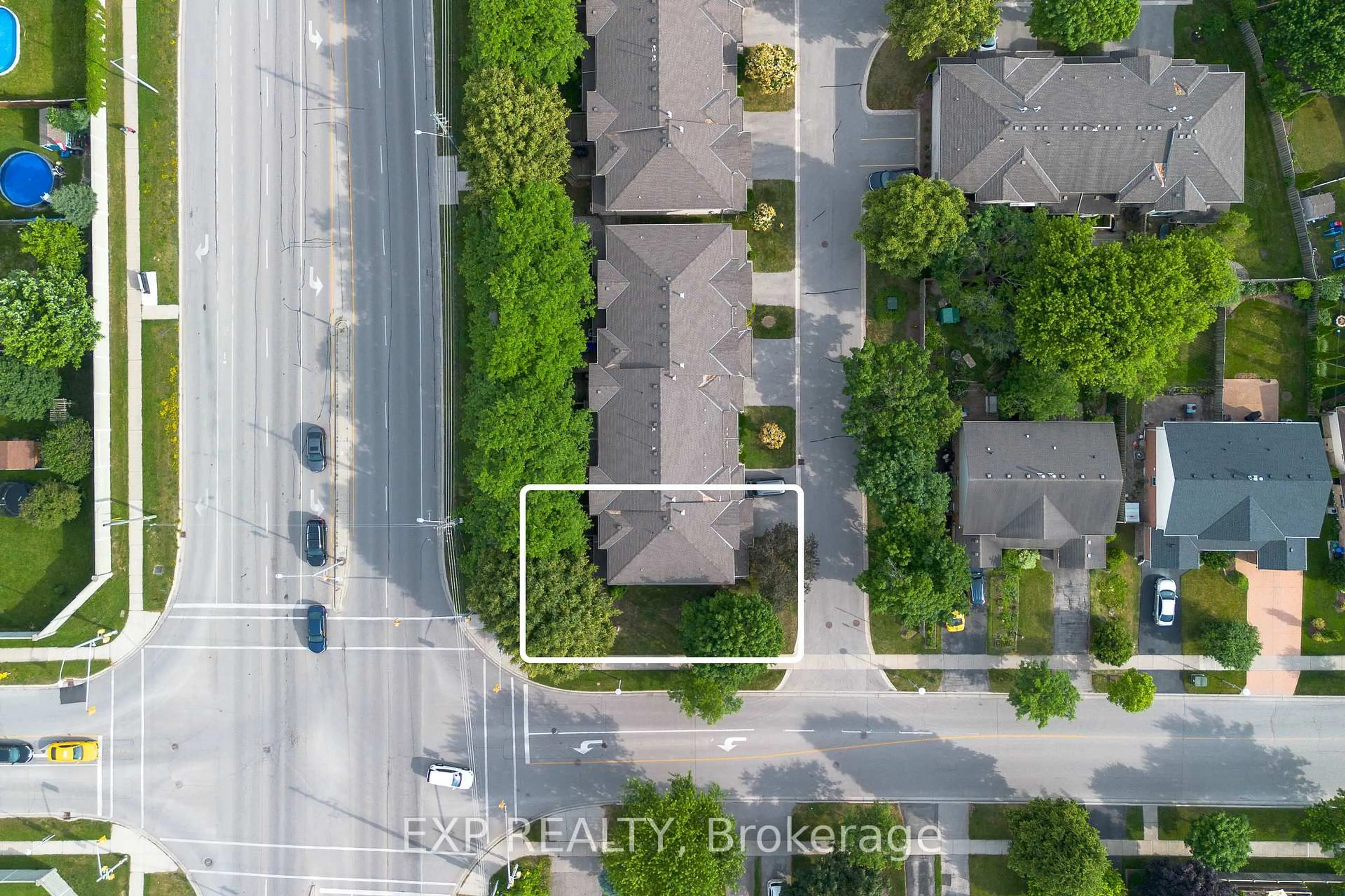 A pic from outside/outdoor area/front of a property/back of a property/a pic from drone, street for 155 Killarney Rd #1, London North Ontario N5X 3X8