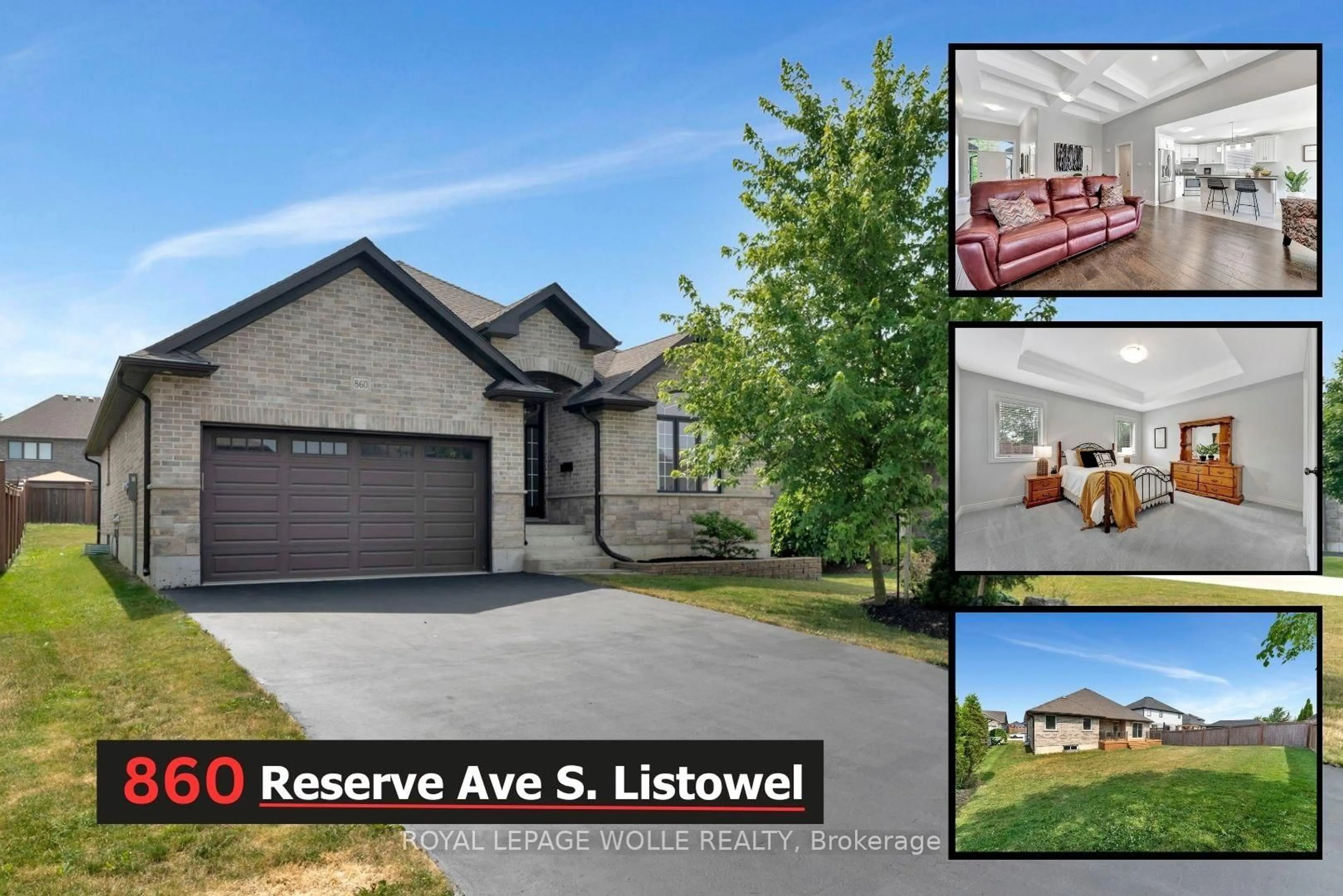 A pic from outside/outdoor area/front of a property/back of a property/a pic from drone, street for 860 Reserve Ave, North Perth Ontario N4W 0B7