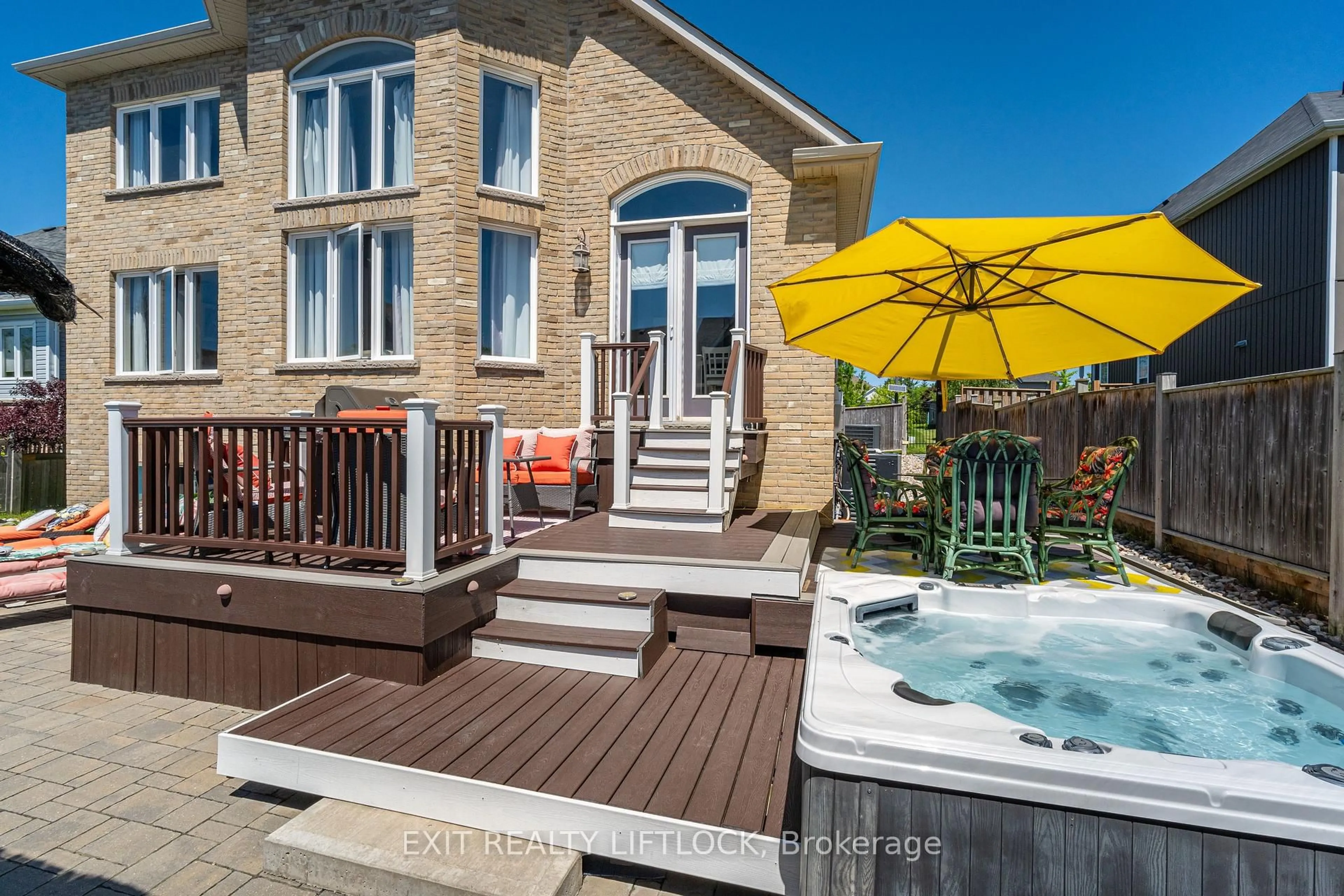 Patio, water/lake/river/ocean view for 399 Lakeshore Rd, Port Hope Ontario L1A 0A4