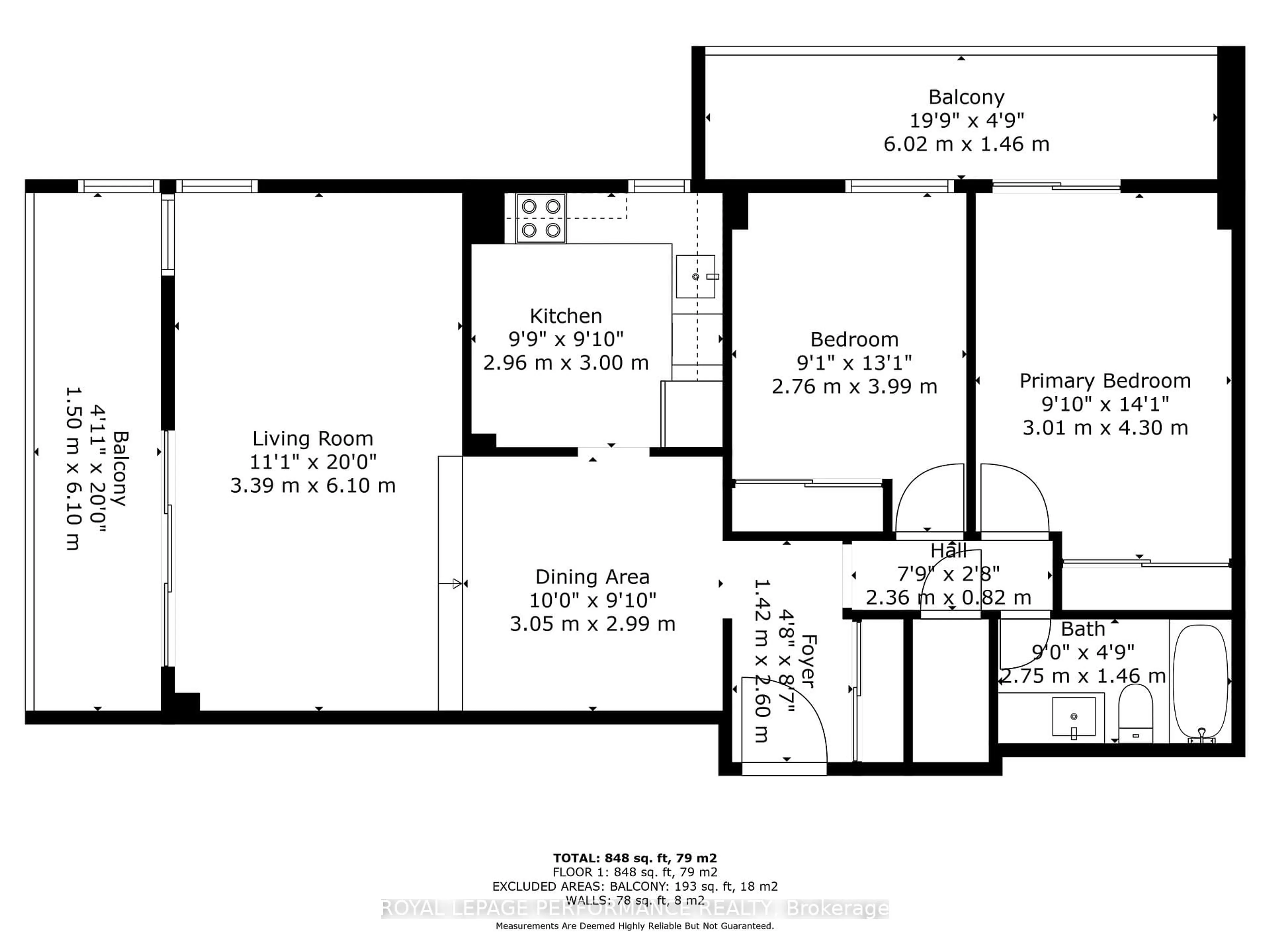 Floor plan for 1171 Ambleside Dr #1003, Ottawa Ontario K2B 8E1