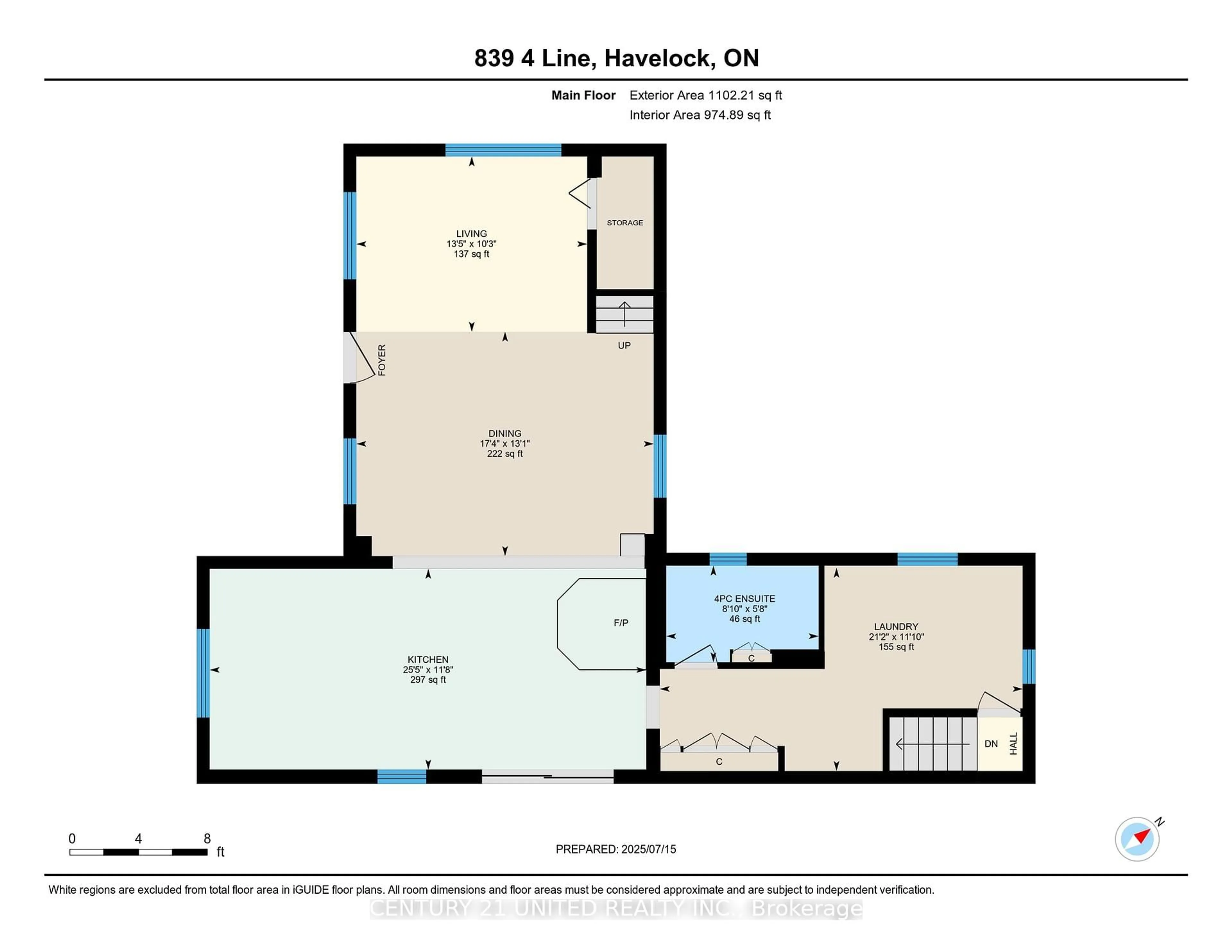 Floor plan for 839 4th Line Belmont, Havelock-Belmont-Methuen Ontario K0L 1Z0