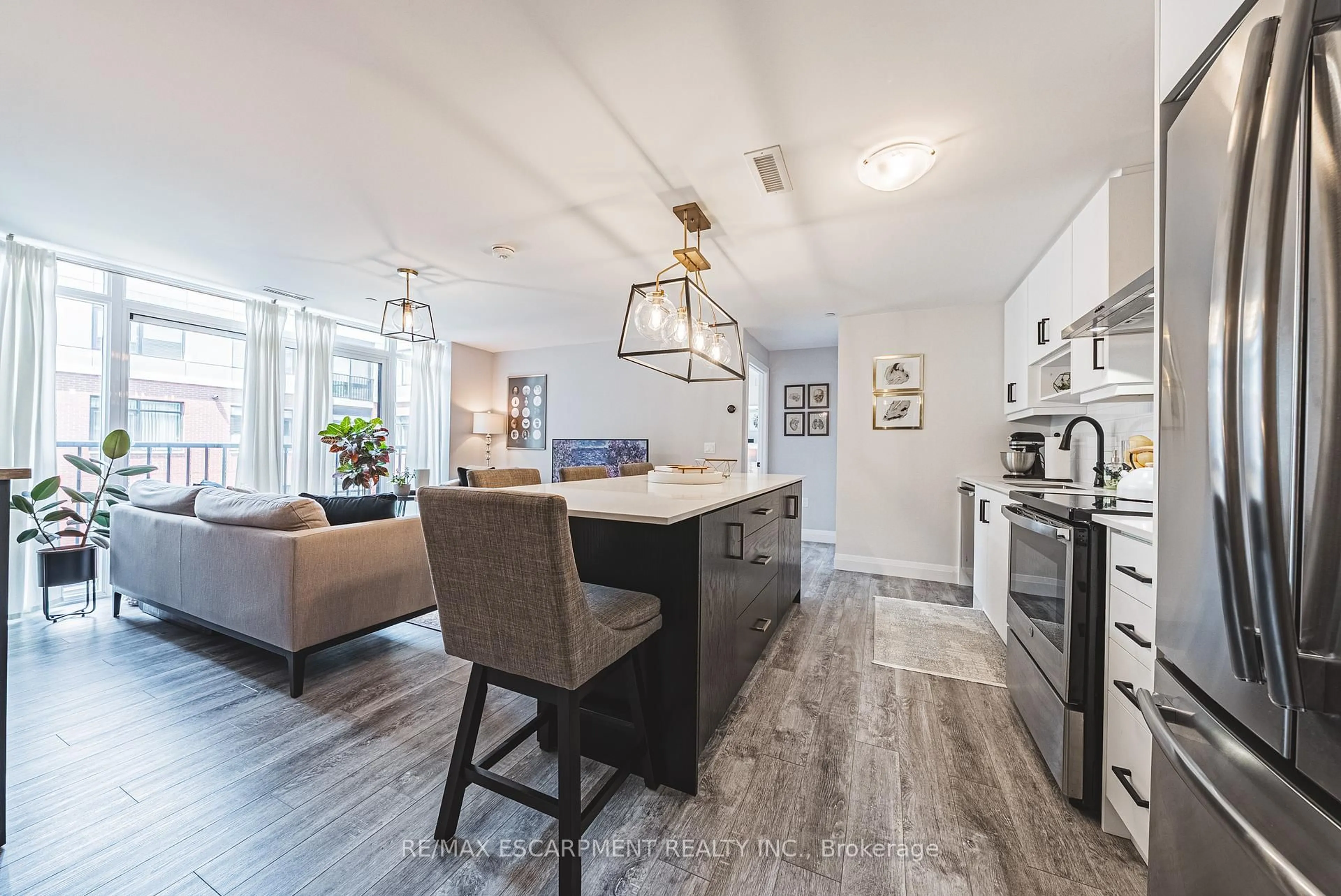 Open concept kitchen, unknown for 1 Redfern Ave #312, Hamilton Ontario L9C 0E6