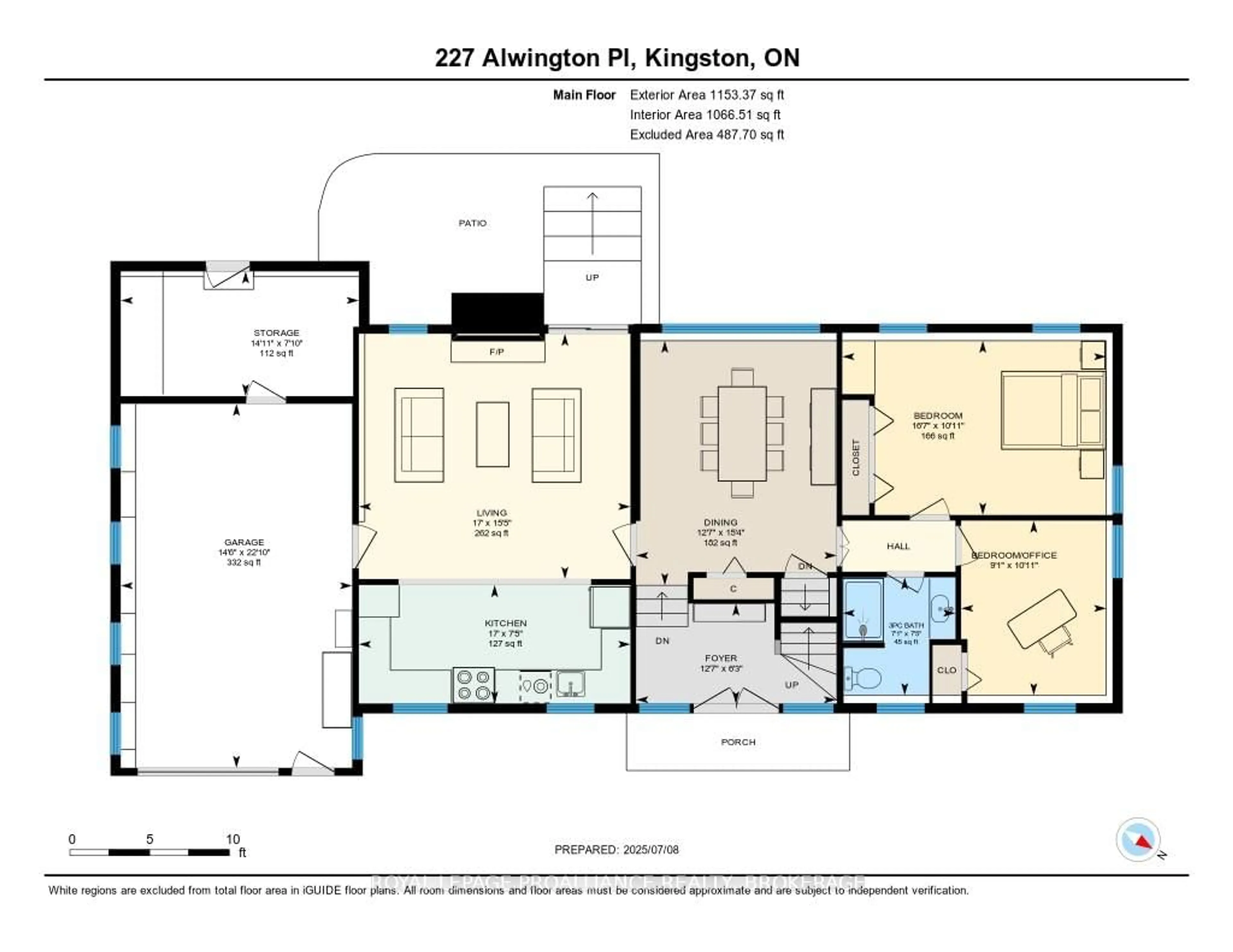 Floor plan for 227 Alwington Pl, Kingston Ontario K7L 4P9