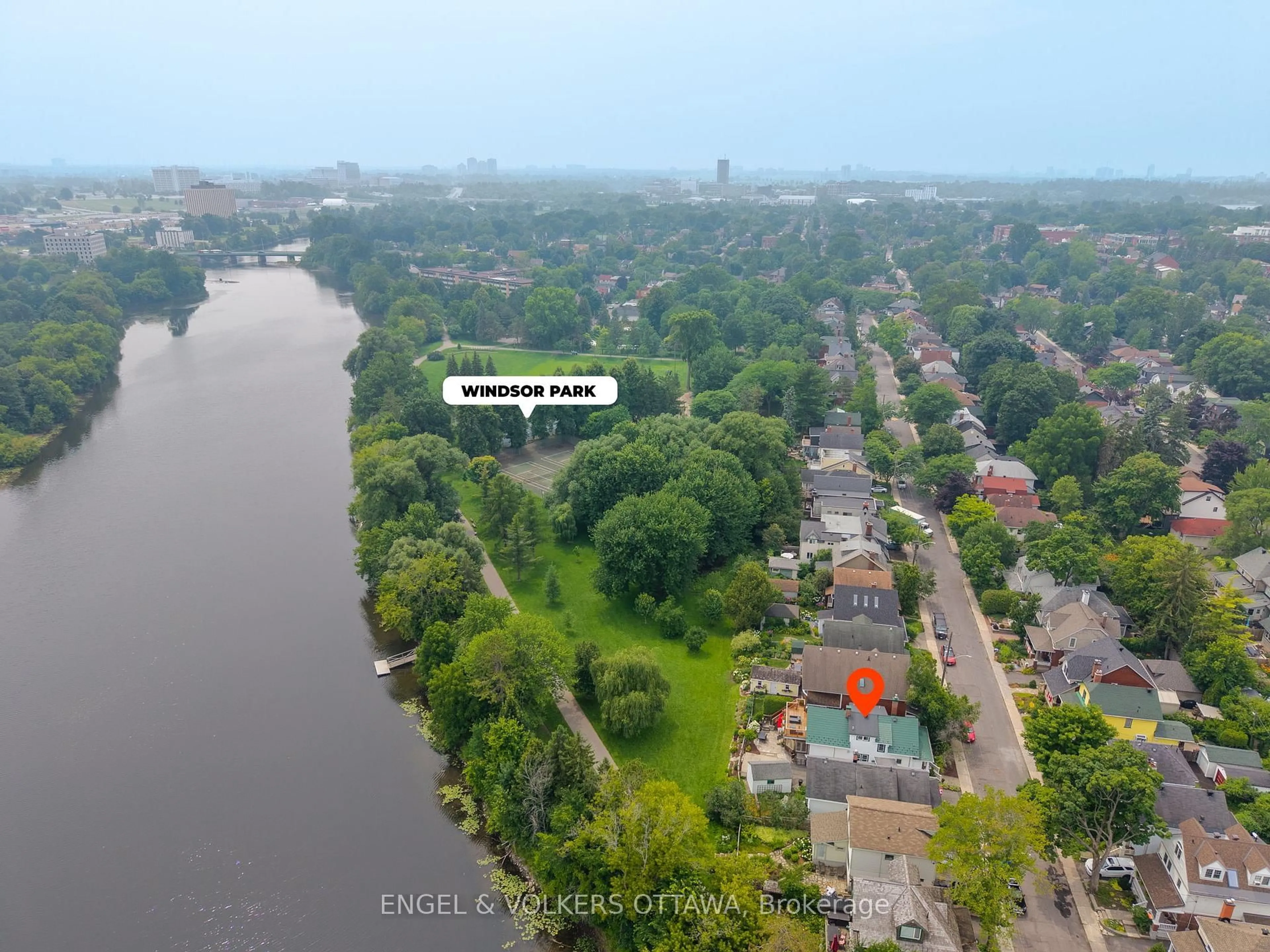A pic from outside/outdoor area/front of a property/back of a property/a pic from drone, water/lake/river/ocean view for 30 Belmont Ave, Ottawa Ontario K1S 0V1