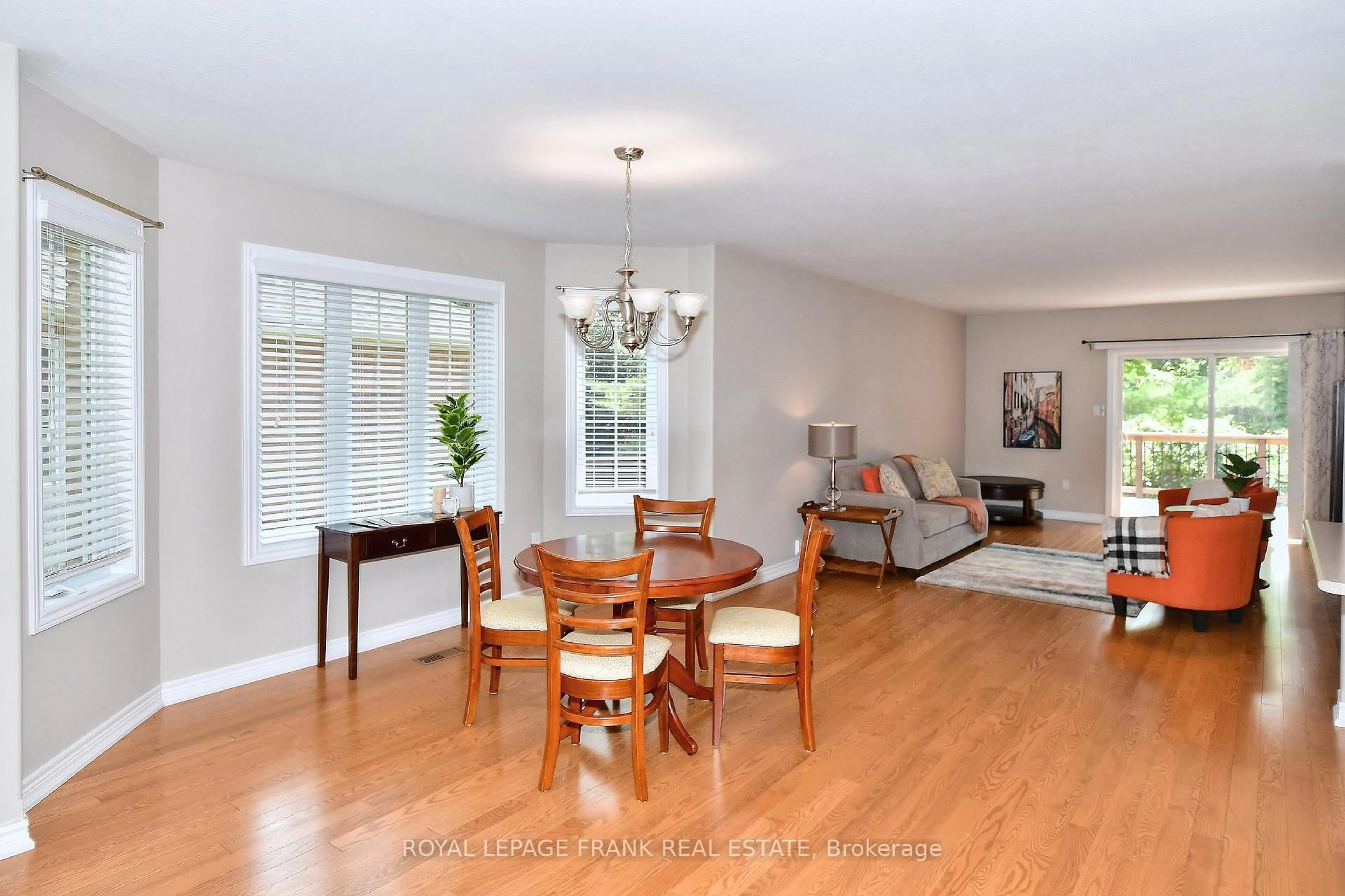 Living room with furniture, wood/laminate floor for 7 Village Cres, Peterborough West Ontario K9J 8S7