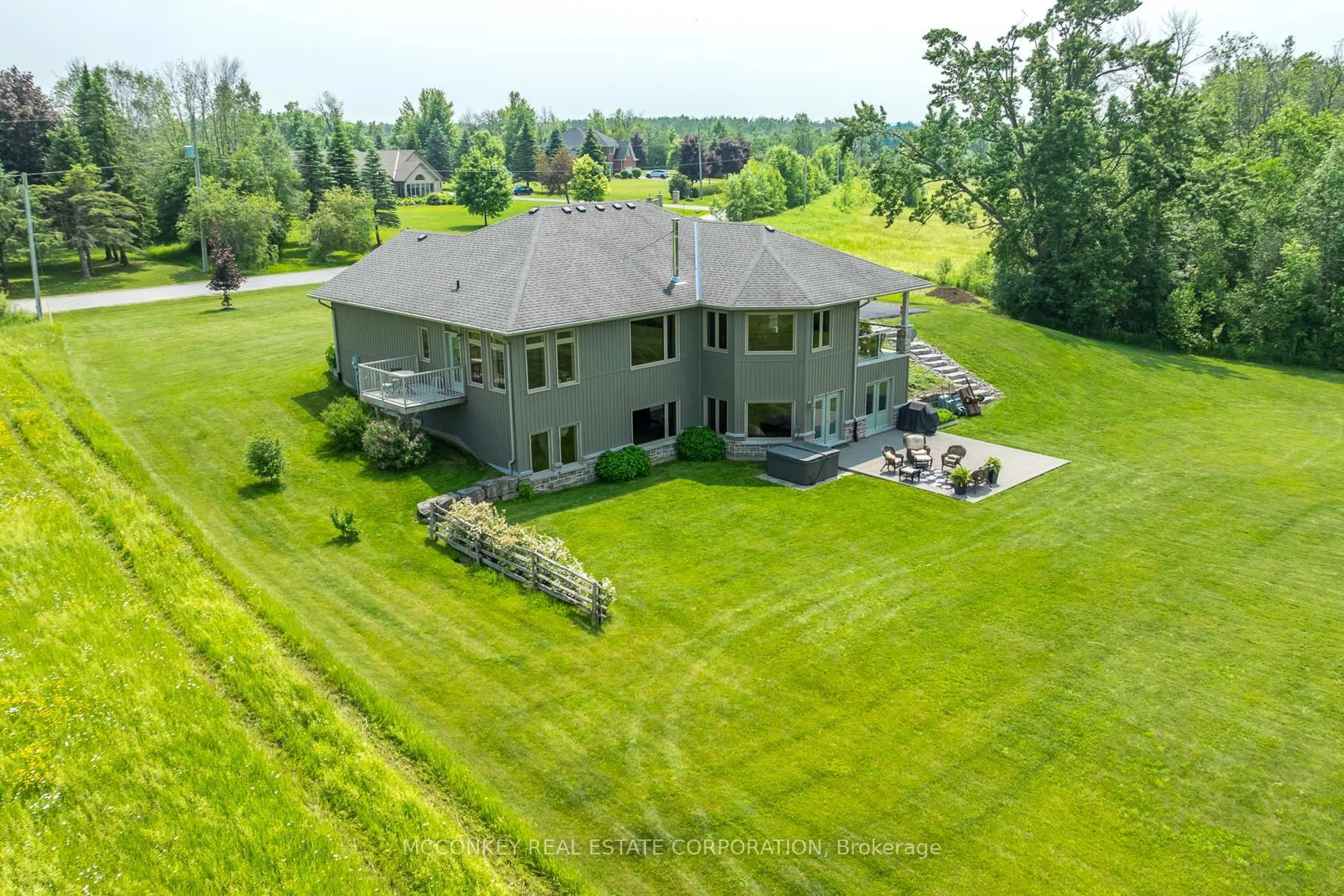 A pic from outside/outdoor area/front of a property/back of a property/a pic from drone, unknown for 124 Almeara Dr, Otonabee-South Monaghan Ontario K9J 6X9