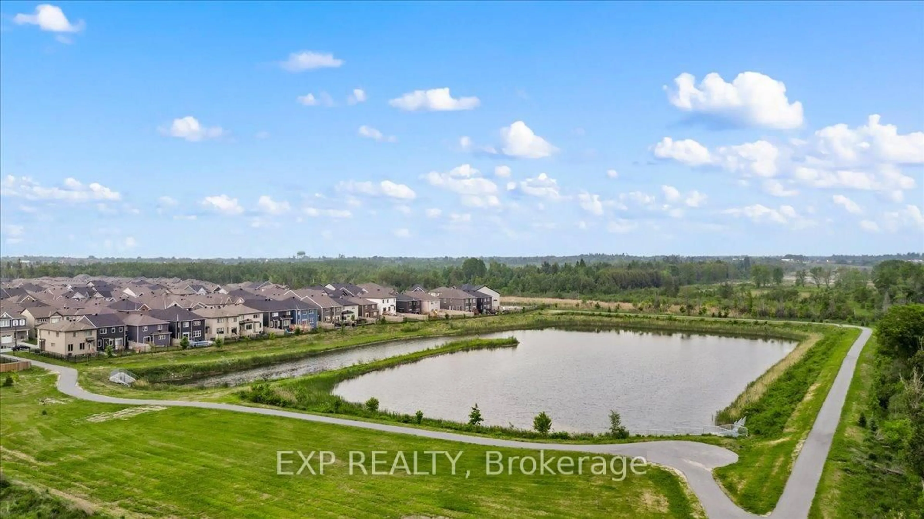 A pic from outside/outdoor area/front of a property/back of a property/a pic from drone, water/lake/river/ocean view for 126 Unity Pl, Ottawa Ontario K2S 2Y8