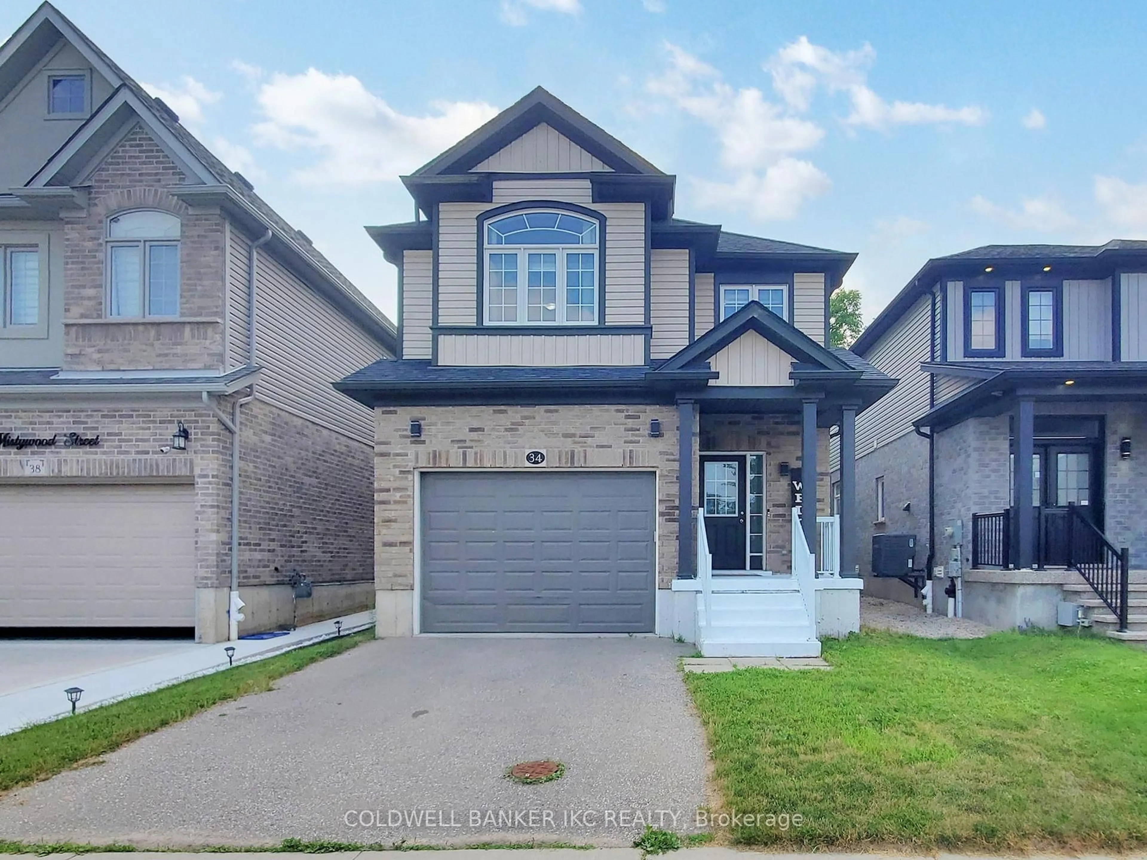 Home with brick exterior material, street for 34 Mistywood St, Kitchener Ontario N2P 0E7
