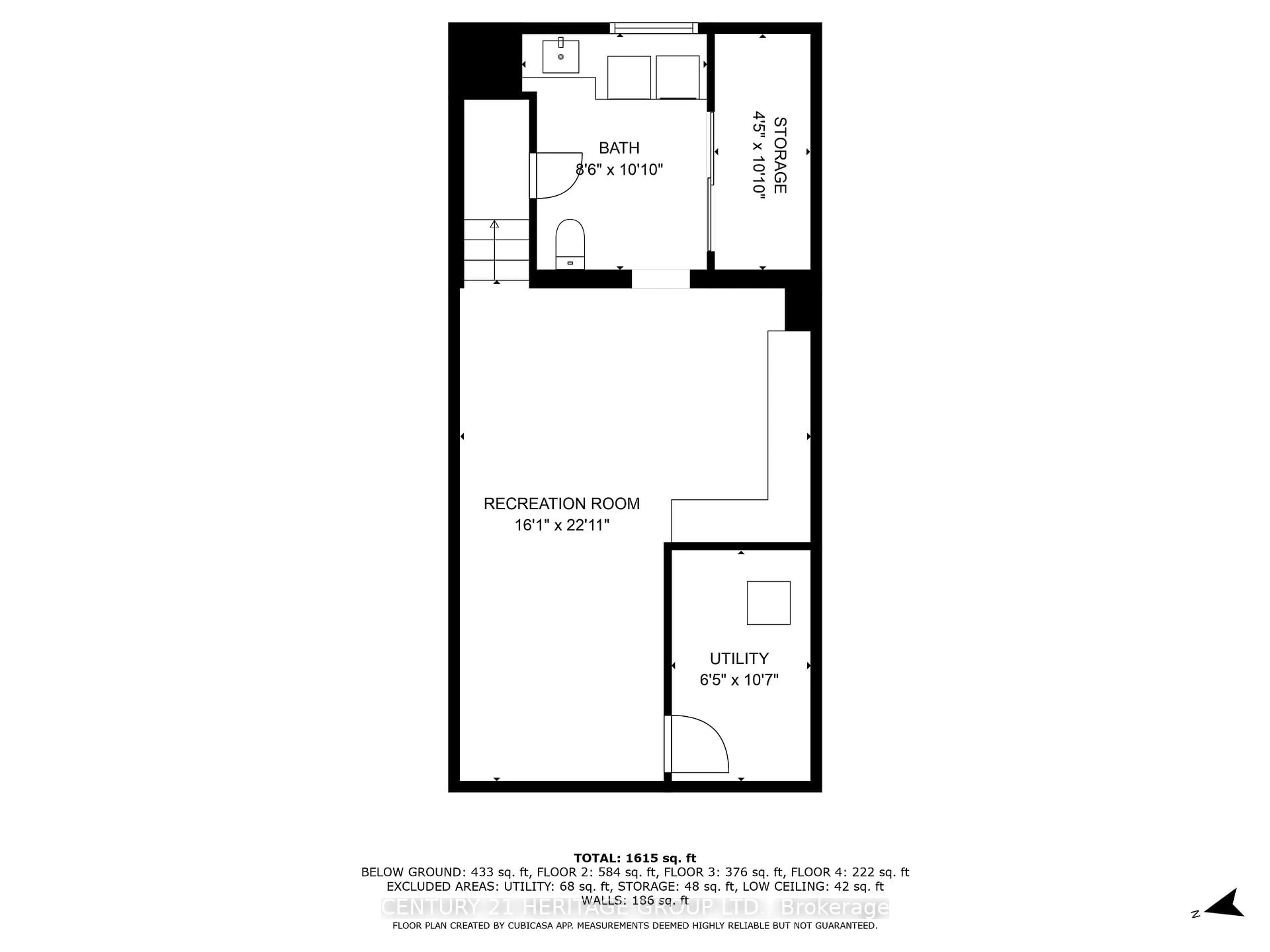 Floor plan for 3 Reginald St, Hamilton Ontario L8P 3X8