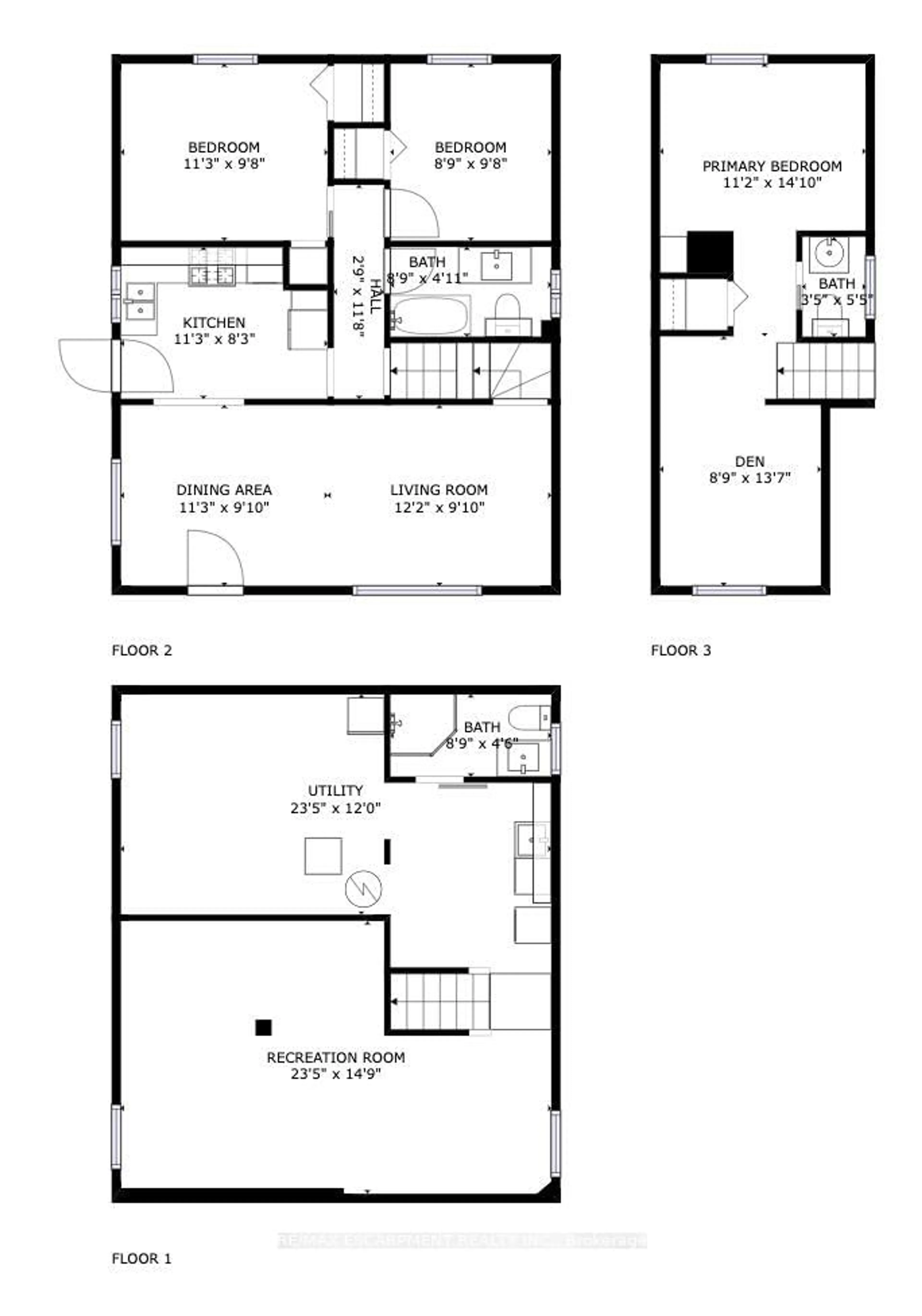 Floor plan for 588 Cochrane Rd, Hamilton Ontario L8K 3H6