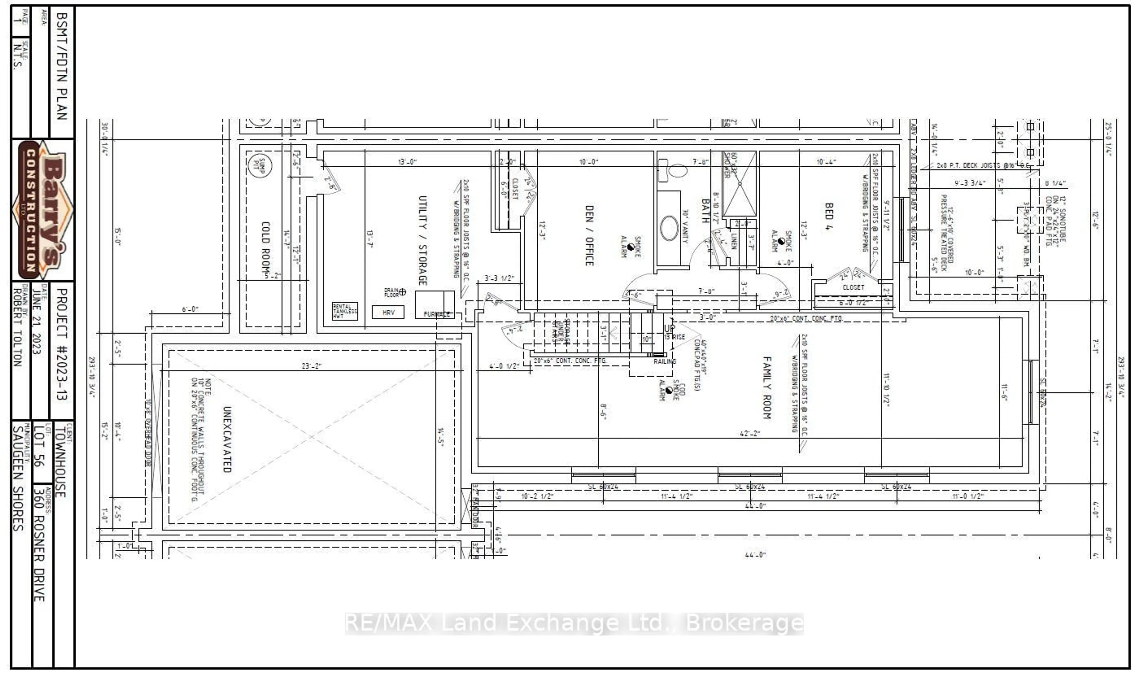 Floor plan for 360 ROSNER Dr, Saugeen Shores Ontario N0H 2C8