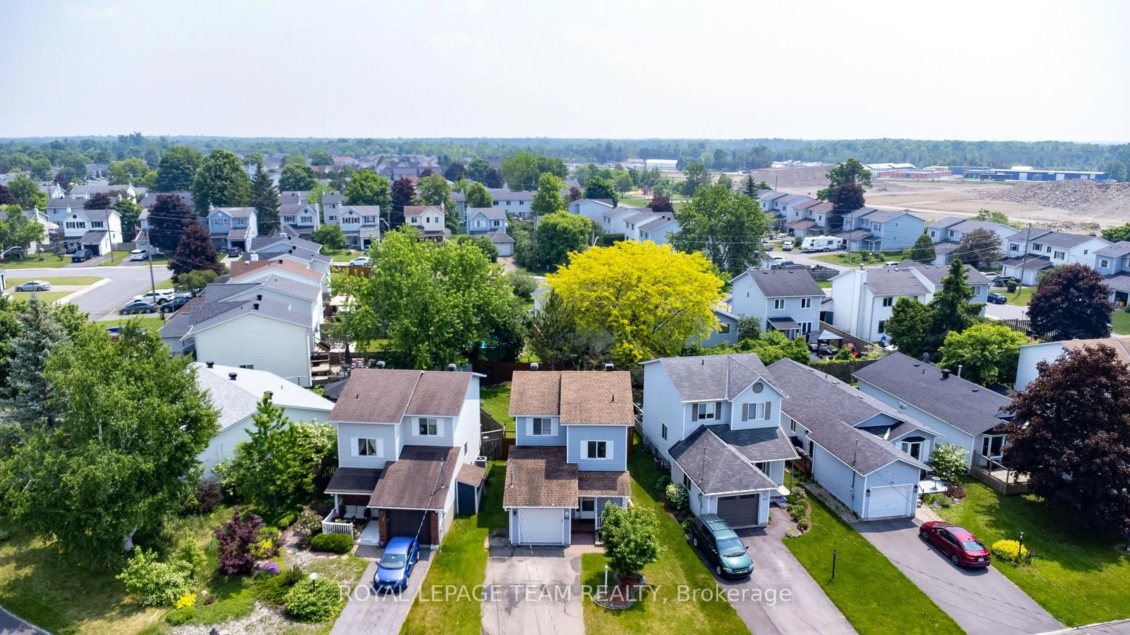 A pic from outside/outdoor area/front of a property/back of a property/a pic from drone, city buildings view from balcony for 64 Lemaistre St, Carleton Place Ontario K7C 4K4