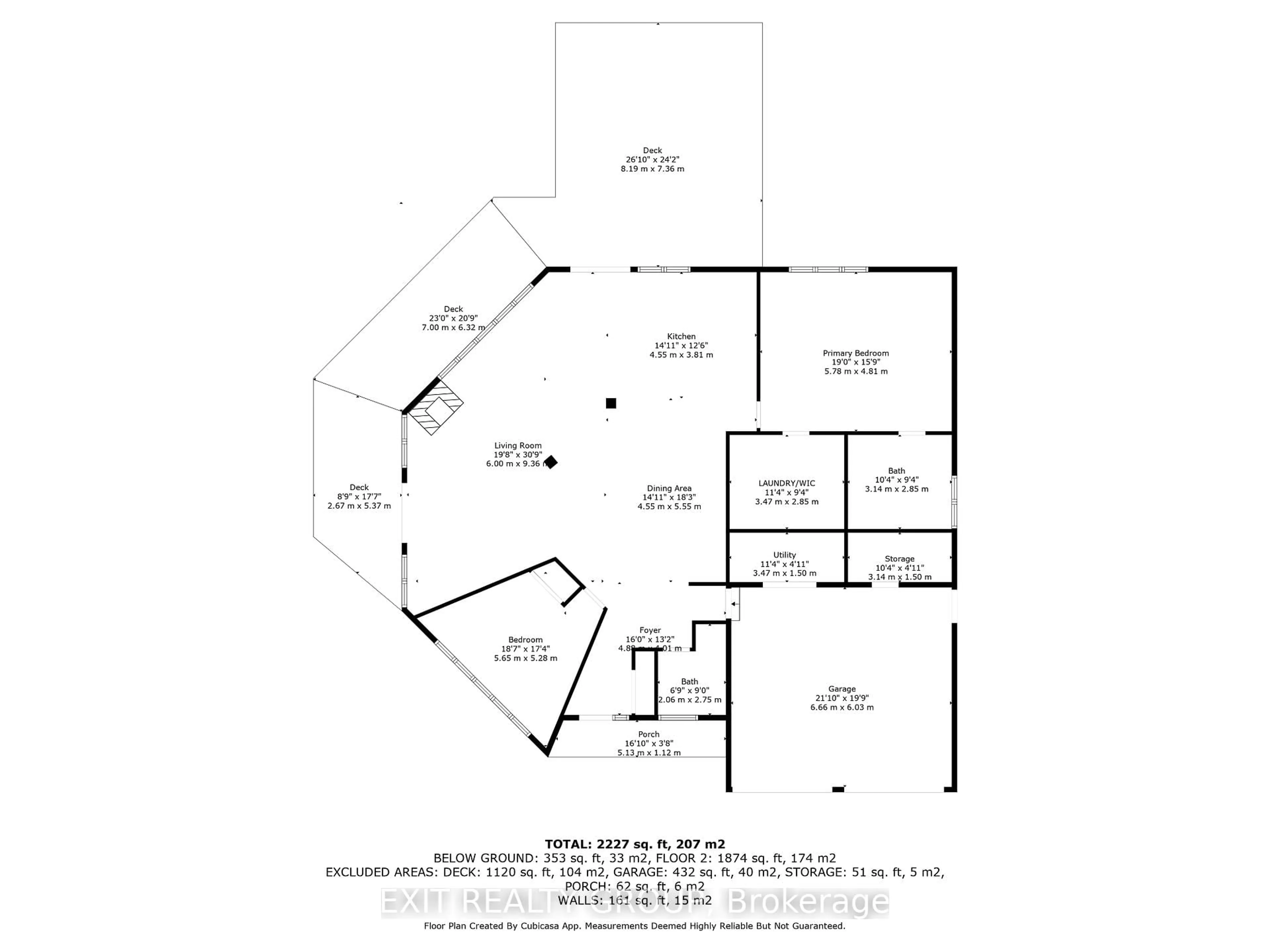 Floor plan for 45 Peats Point Lane, Prince Edward County Ontario K8N 4Z7