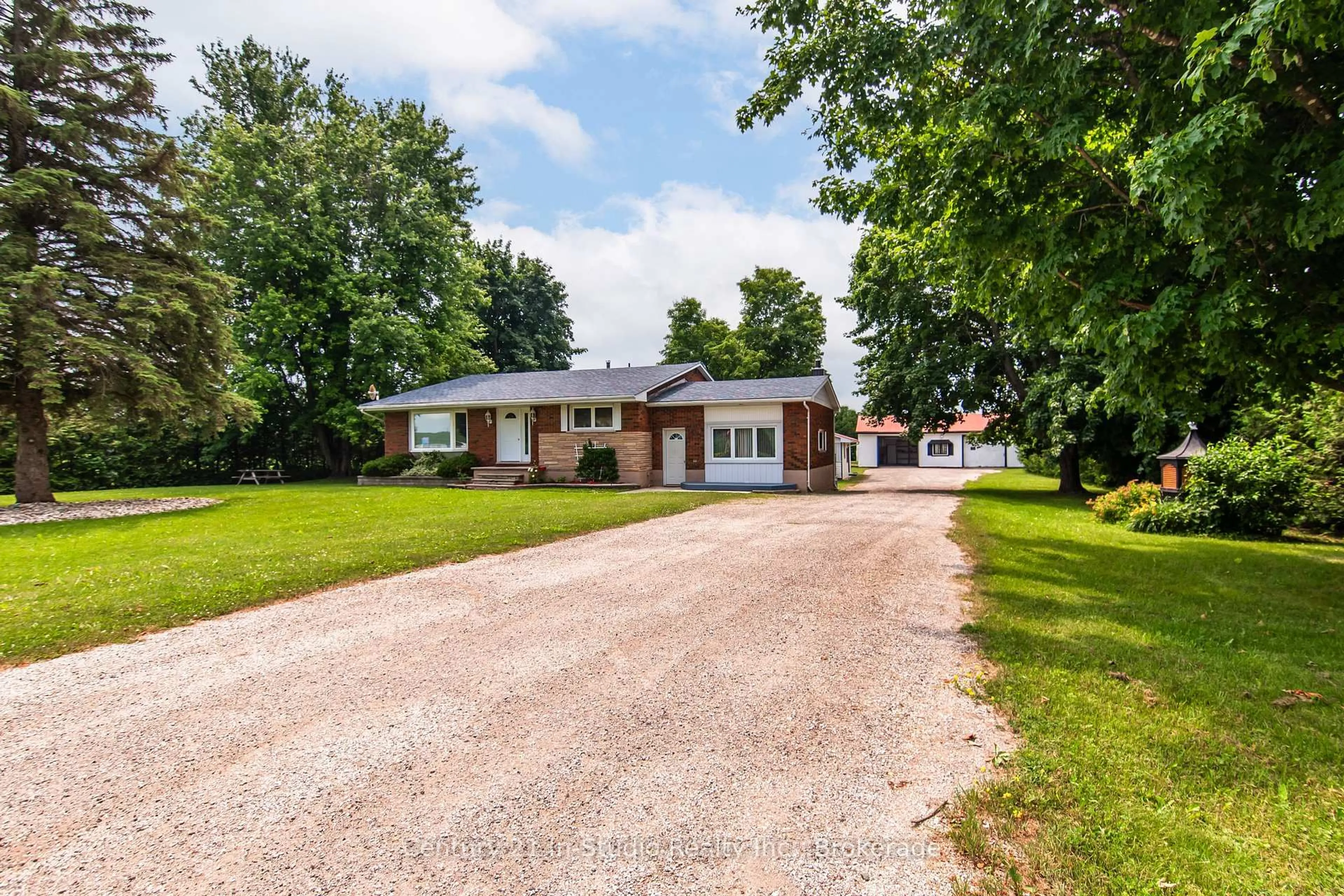 Home with brick exterior material, street for 457898 Grey Road 11 Rd, Meaford Ontario N4K 5N8