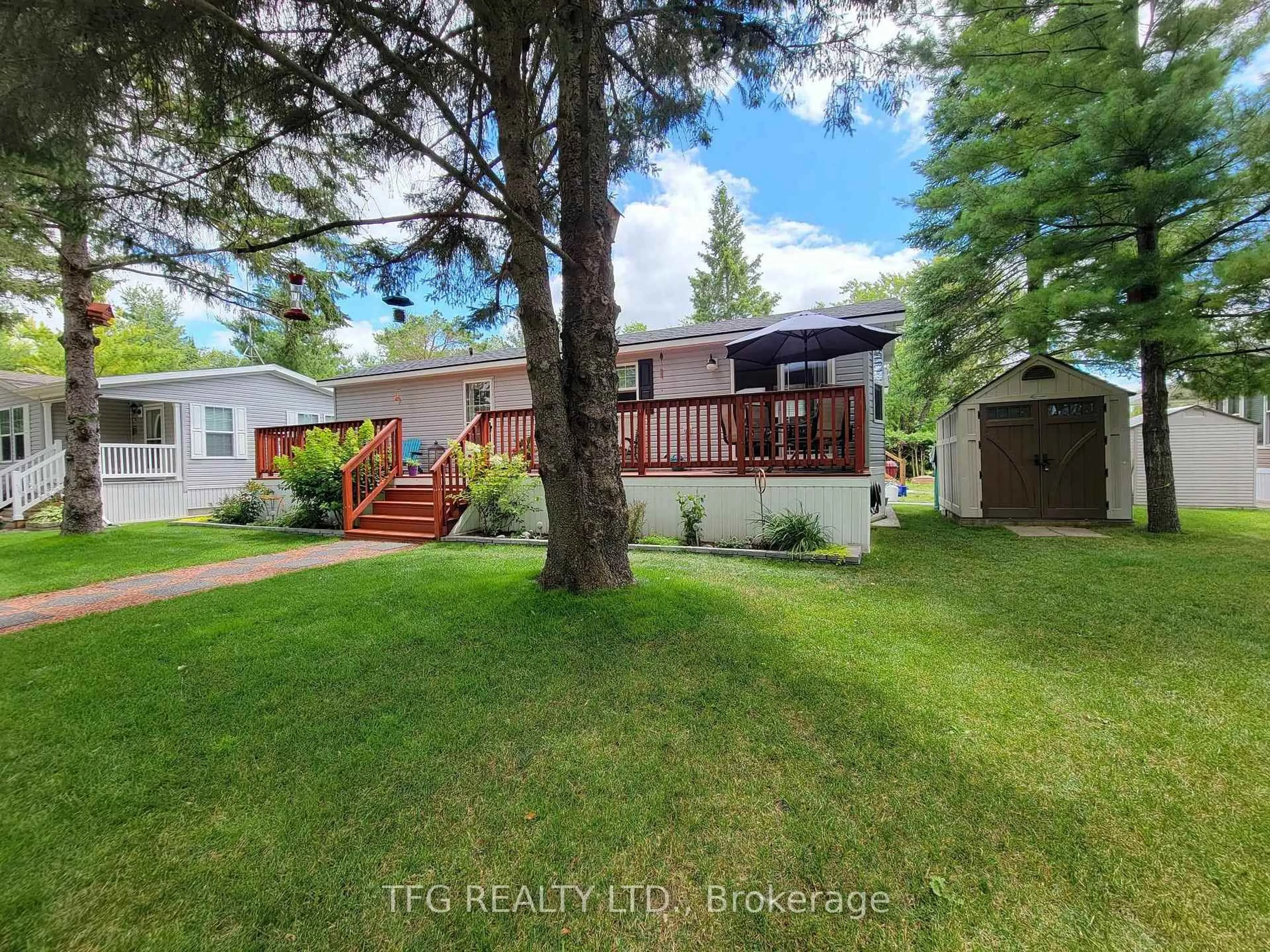 A pic from outside/outdoor area/front of a property/back of a property/a pic from drone, water/lake/river/ocean view for 3-2152 County Rd 36 Rd, Kawartha Lakes Ontario K0M 1L0