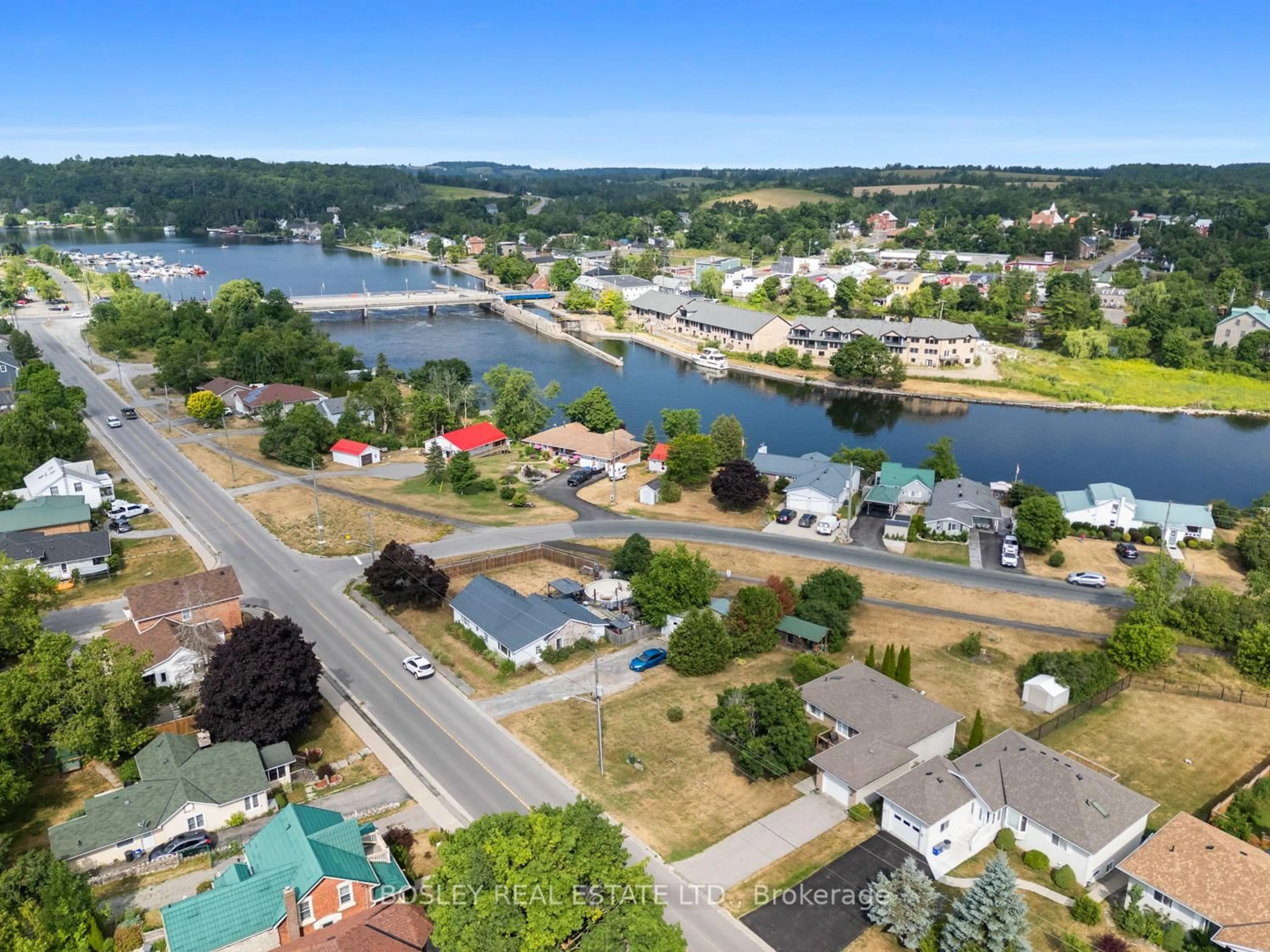 A pic from outside/outdoor area/front of a property/back of a property/a pic from drone, water/lake/river/ocean view for 77 Water St, Trent Hills Ontario K0L 1Y0