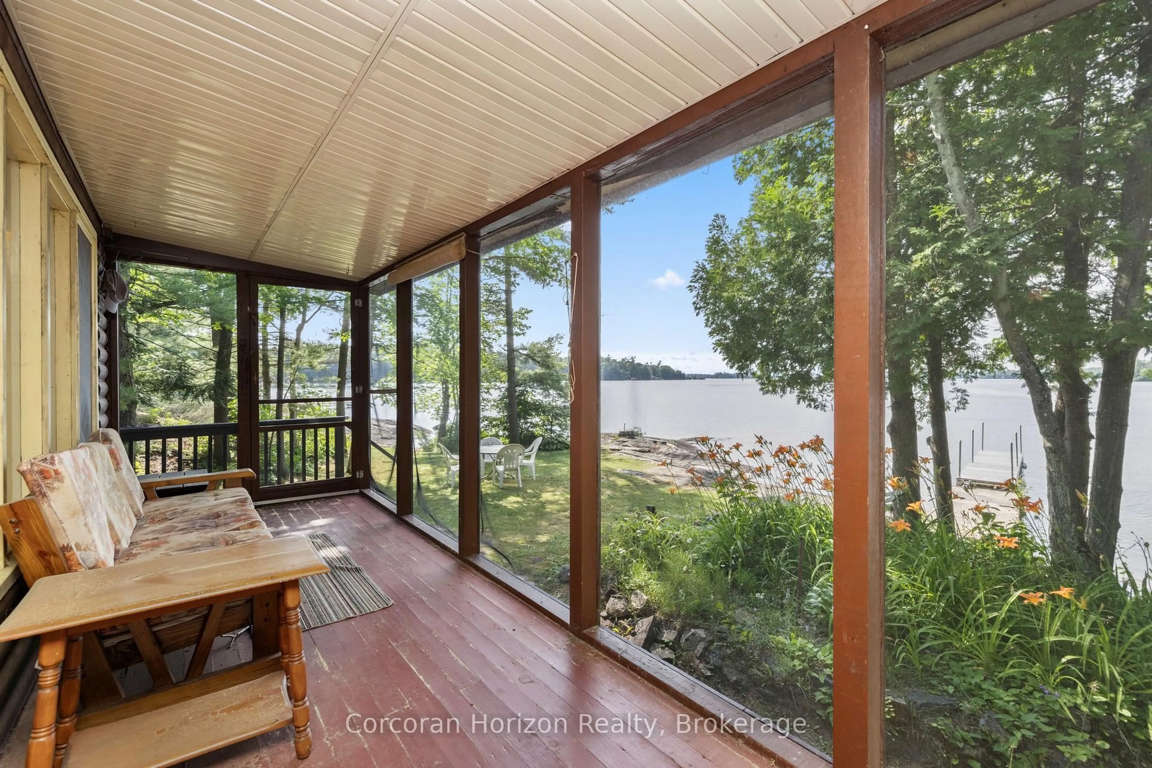 Patio, water/lake/river/ocean view for 61 Arts Lane, Georgian Bay Ontario L0K 1S0
